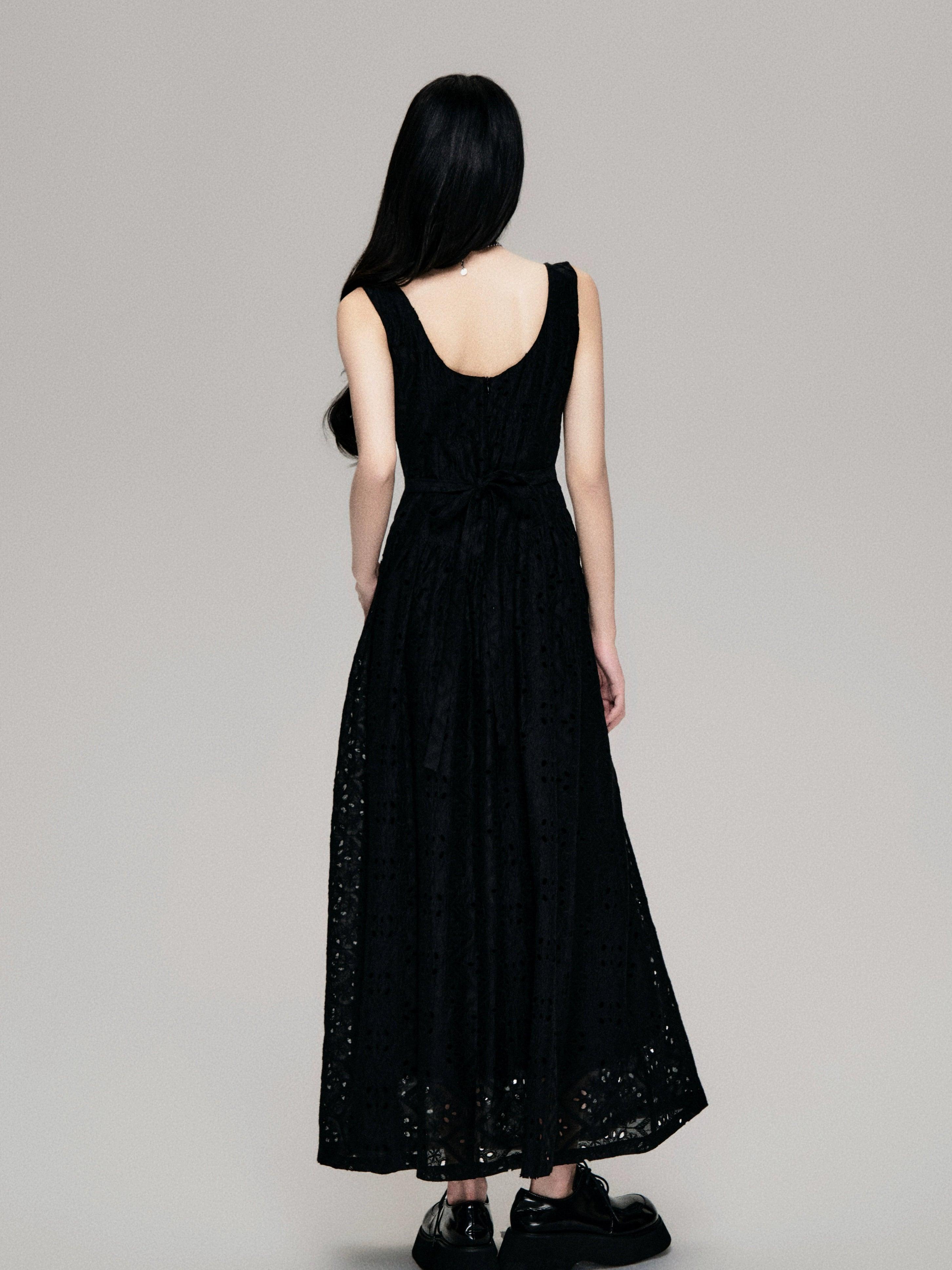 Luluswings Lace Enchantment Maxi Kleid - Frauen romantische Spitzenkleid in voller Länge in voller Länge