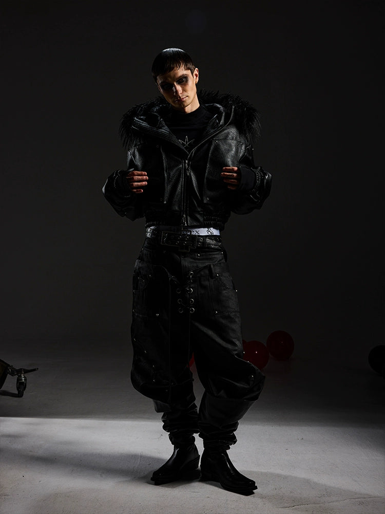 Grimfang Faux Fur Hooded Jacket