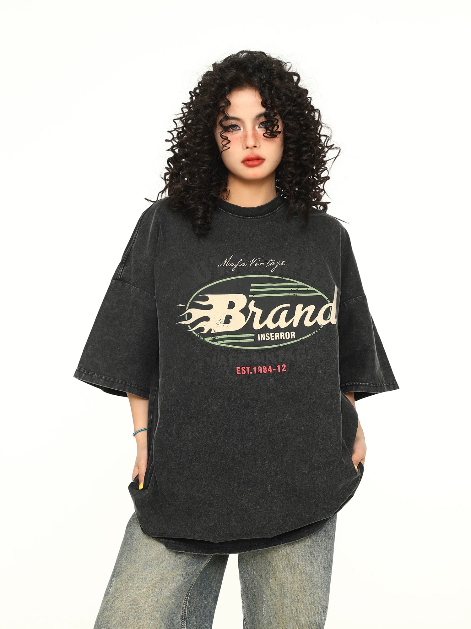 Retro Flame Logo Tee