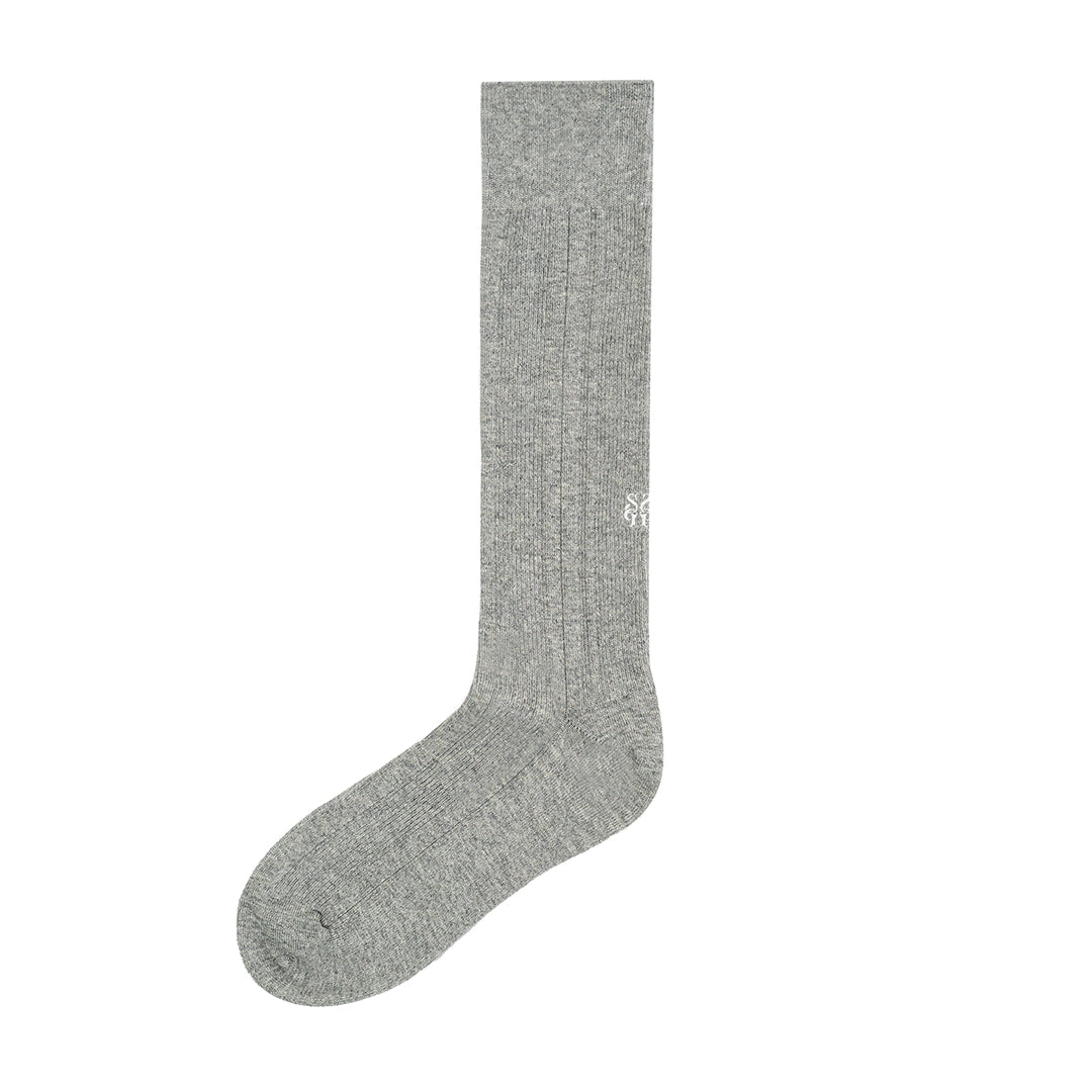 Ribbed Structured Crew Socks