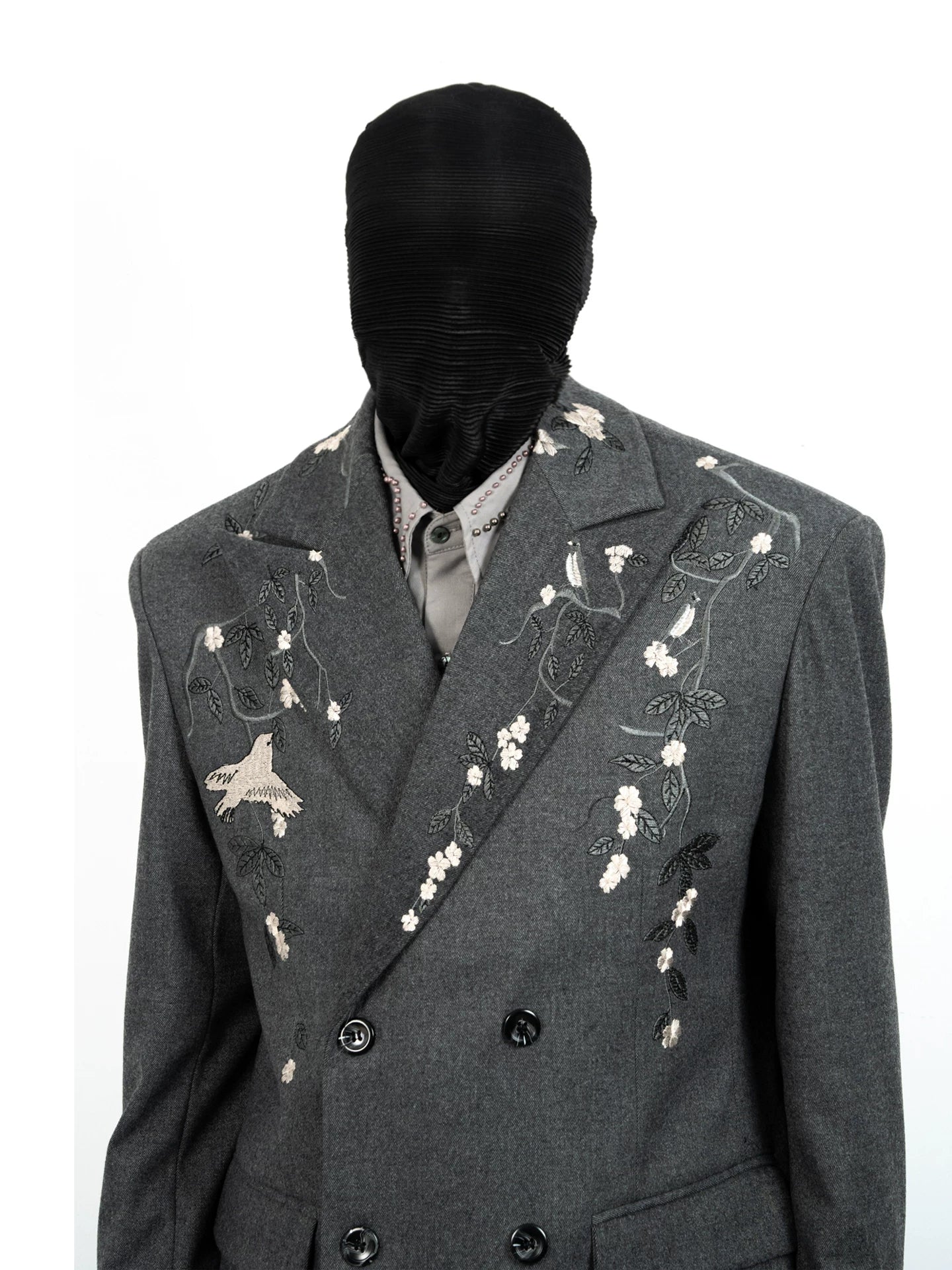 Midnight Aviary Embroidered Power Jacket