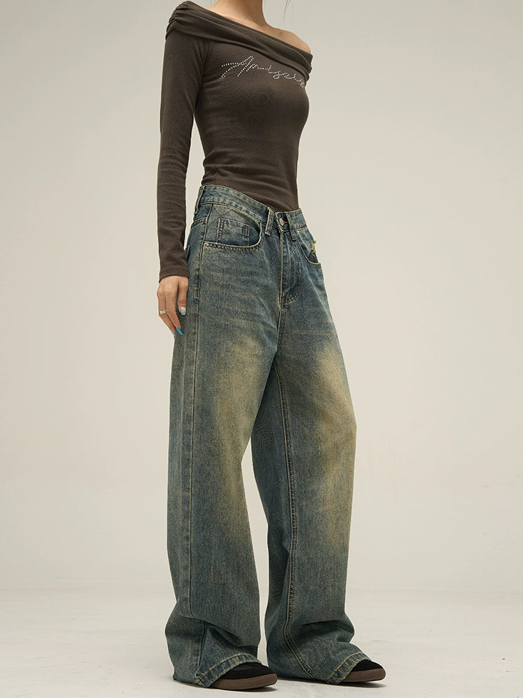 Vintage Aura Wide-Leg Jeans
