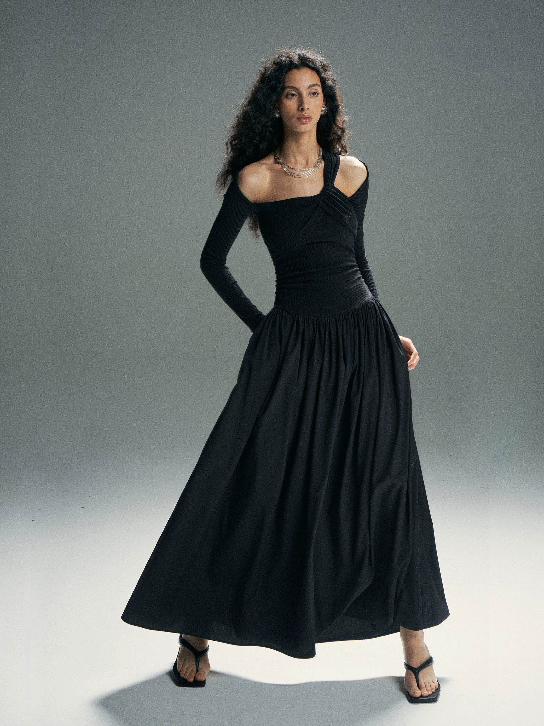 Cloud Twist Maxi Dress