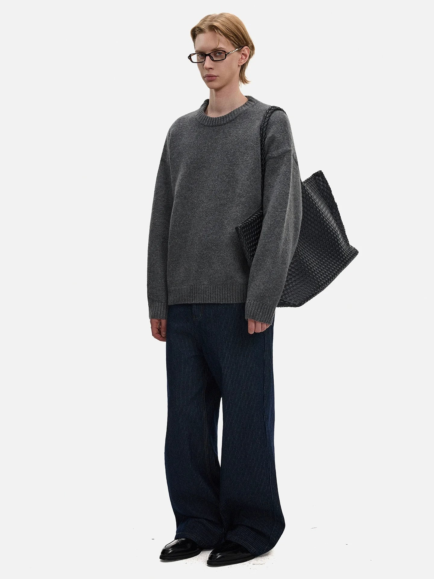 Slate Mist Woolen Sweater