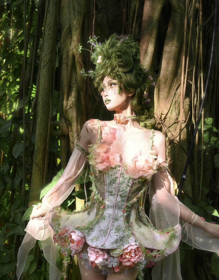Garden Fairy Floral Dress Set
