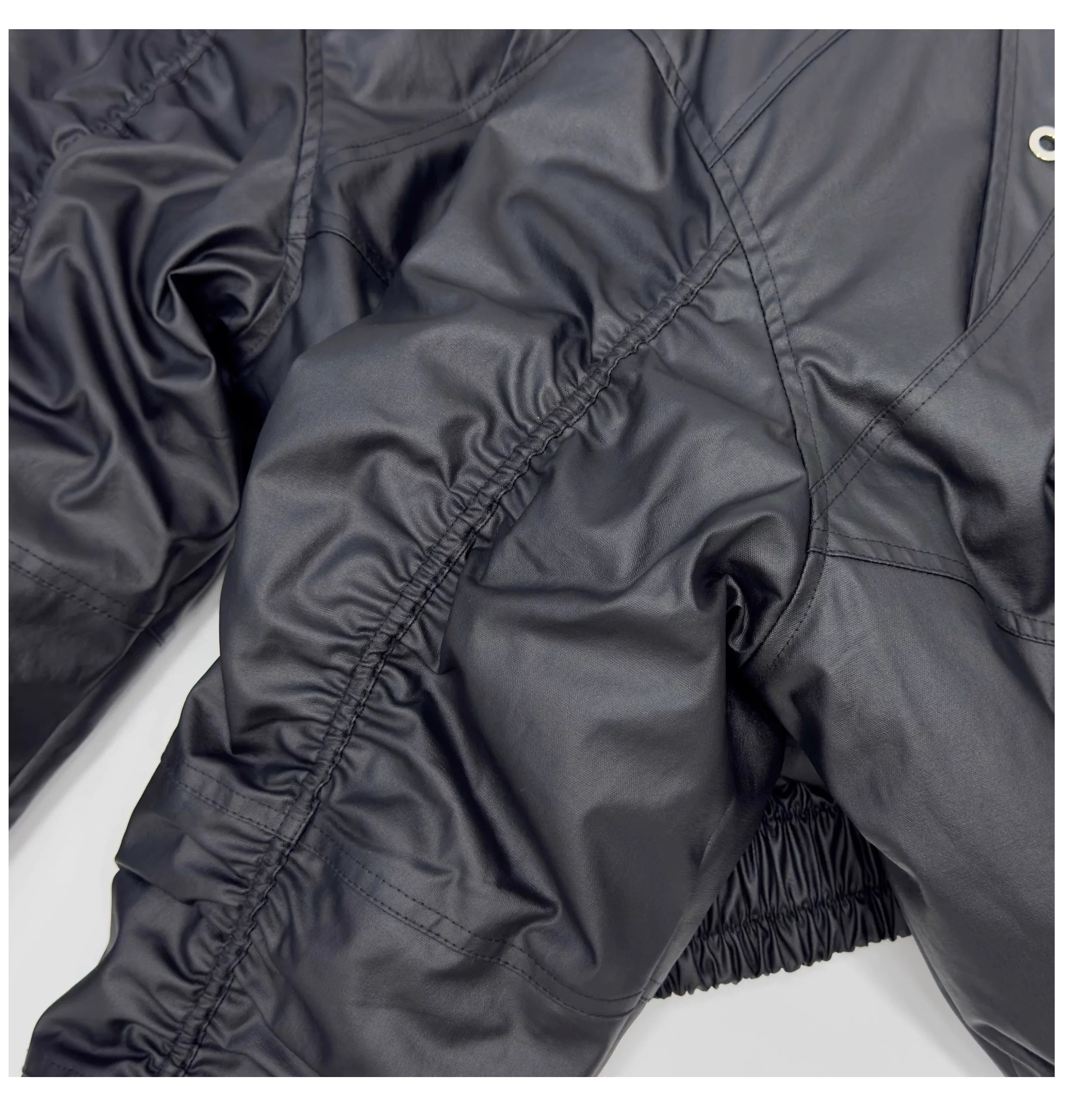 Circuit Panel Crop Bomber Jacket