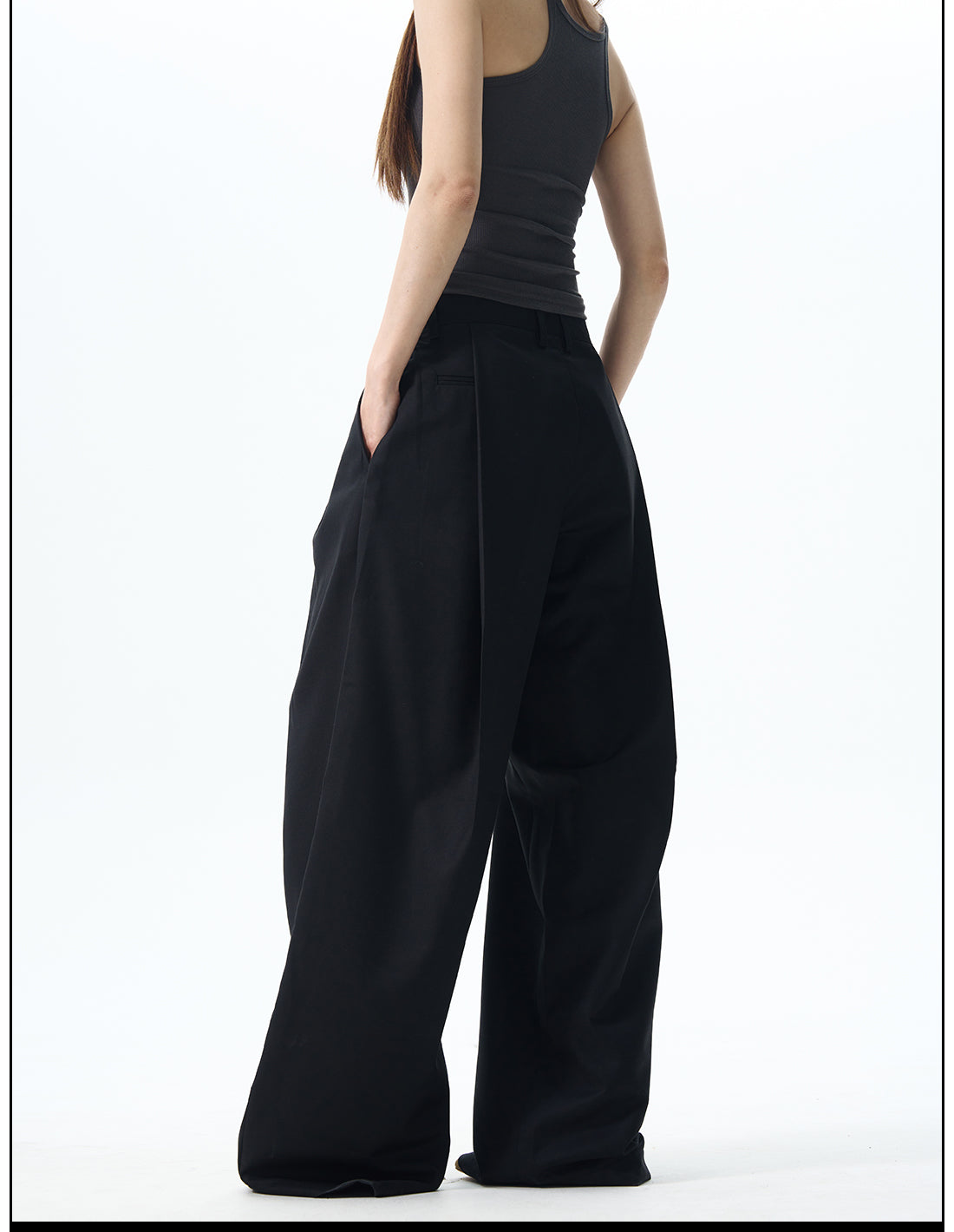 Pleated Wide Leg Dress Pants