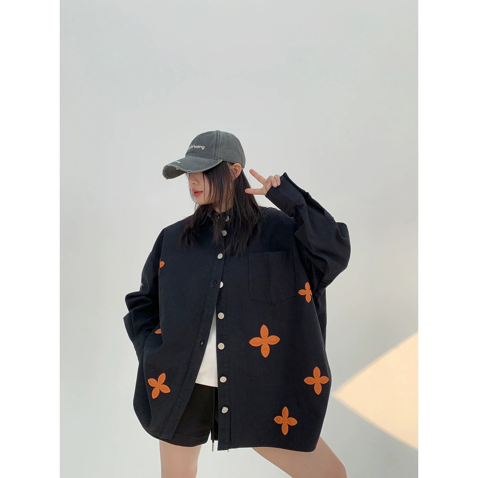 Olive Bloom Button Shirt