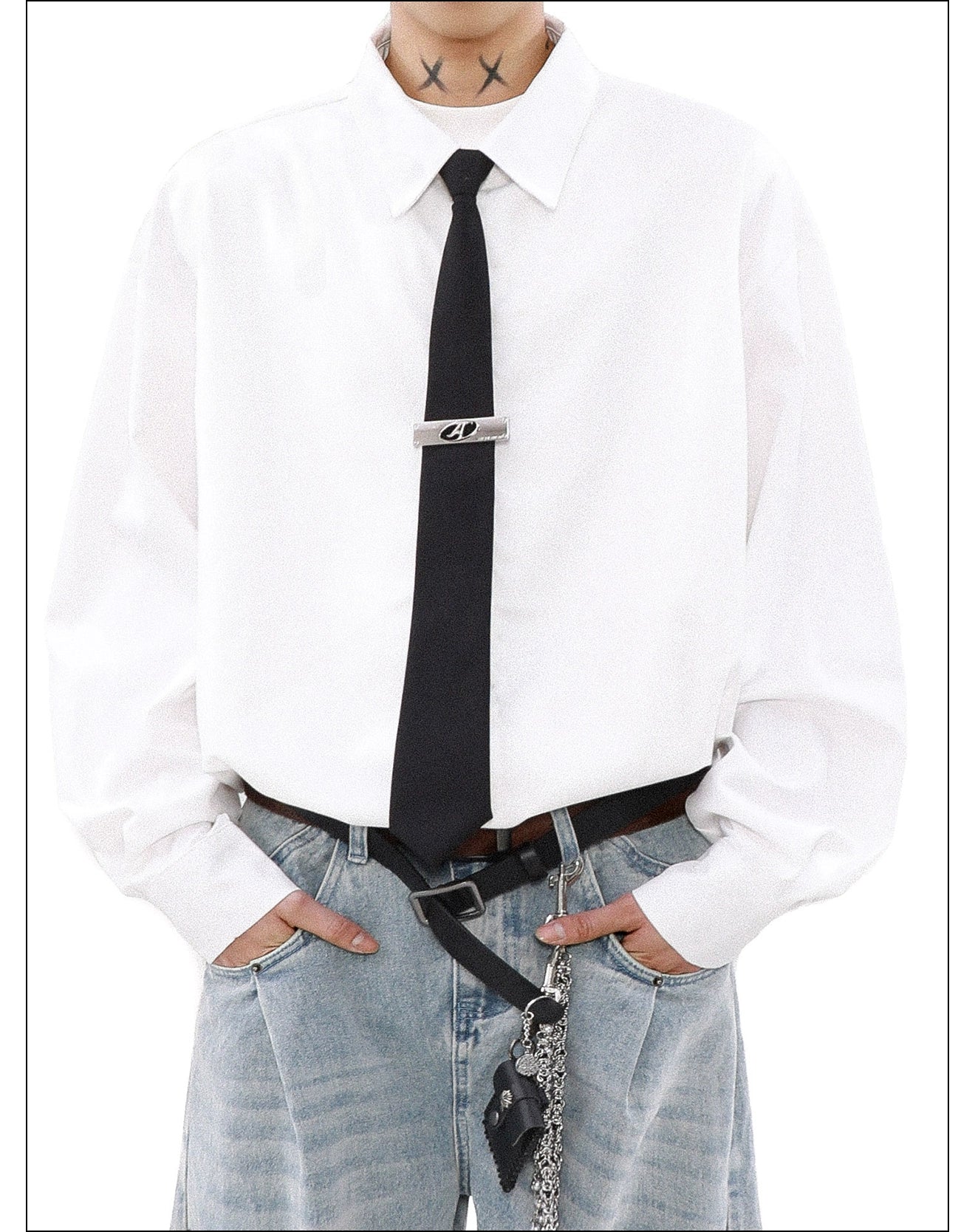 Eclipse Bar Minimalist Slim Tie