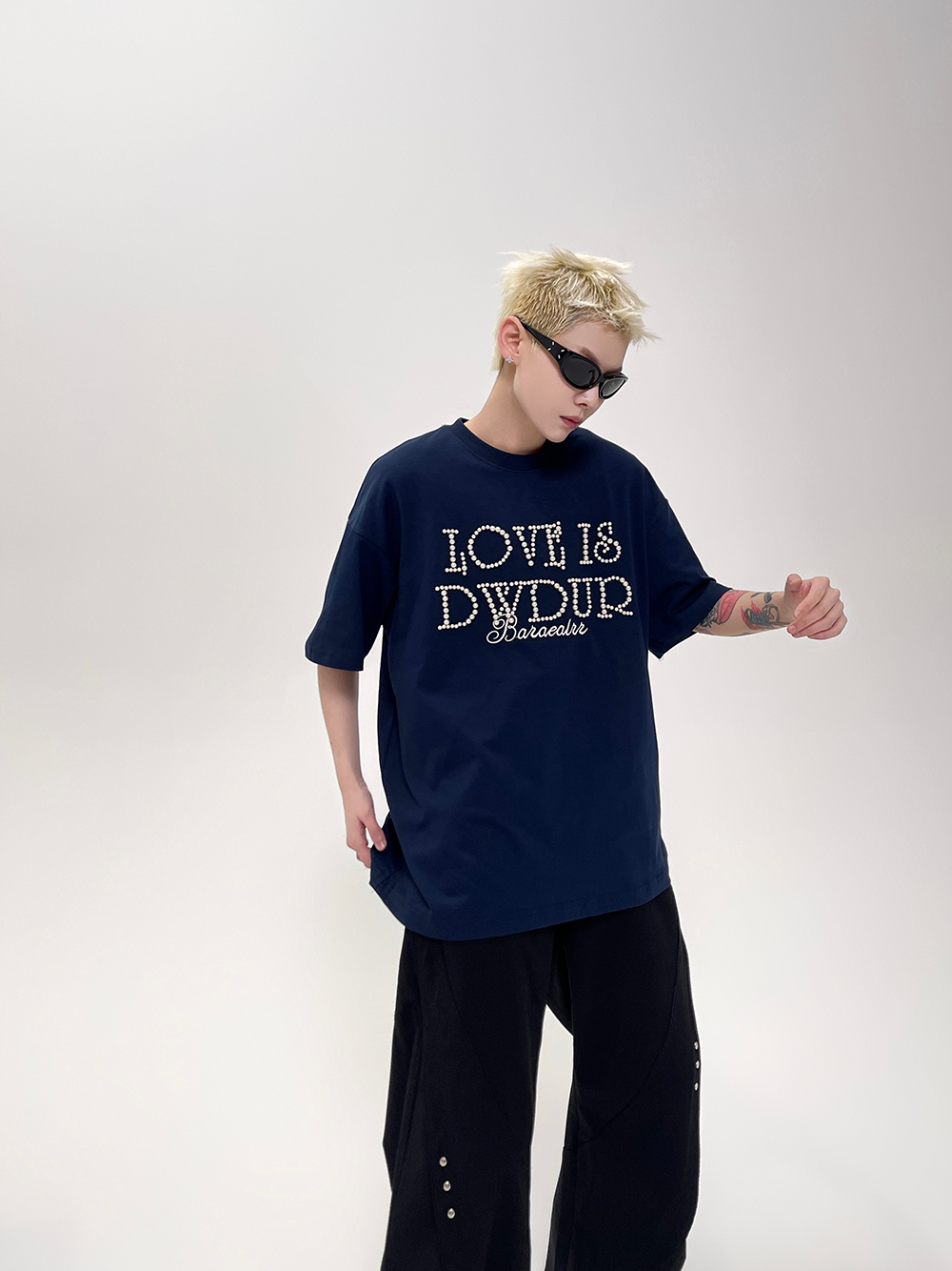 Love Is Dydup Pearl Lettering Tee