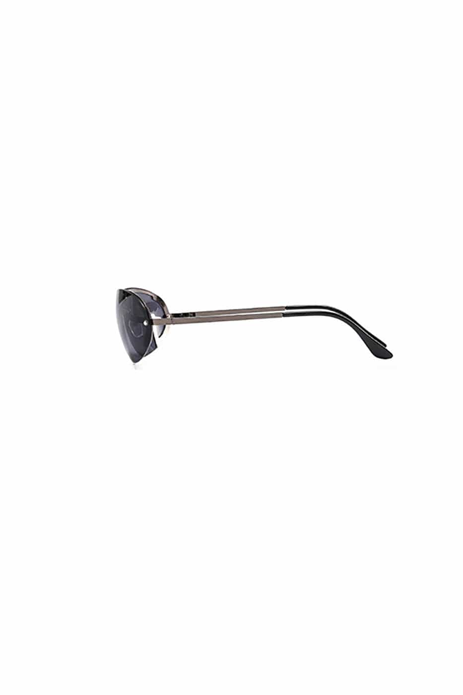 Mechanical-Brow Gradient Oval Sunglasses - view 10