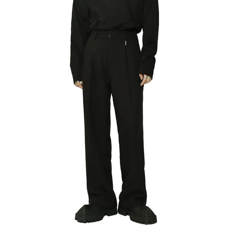 Straight Leg Black Dress Pants