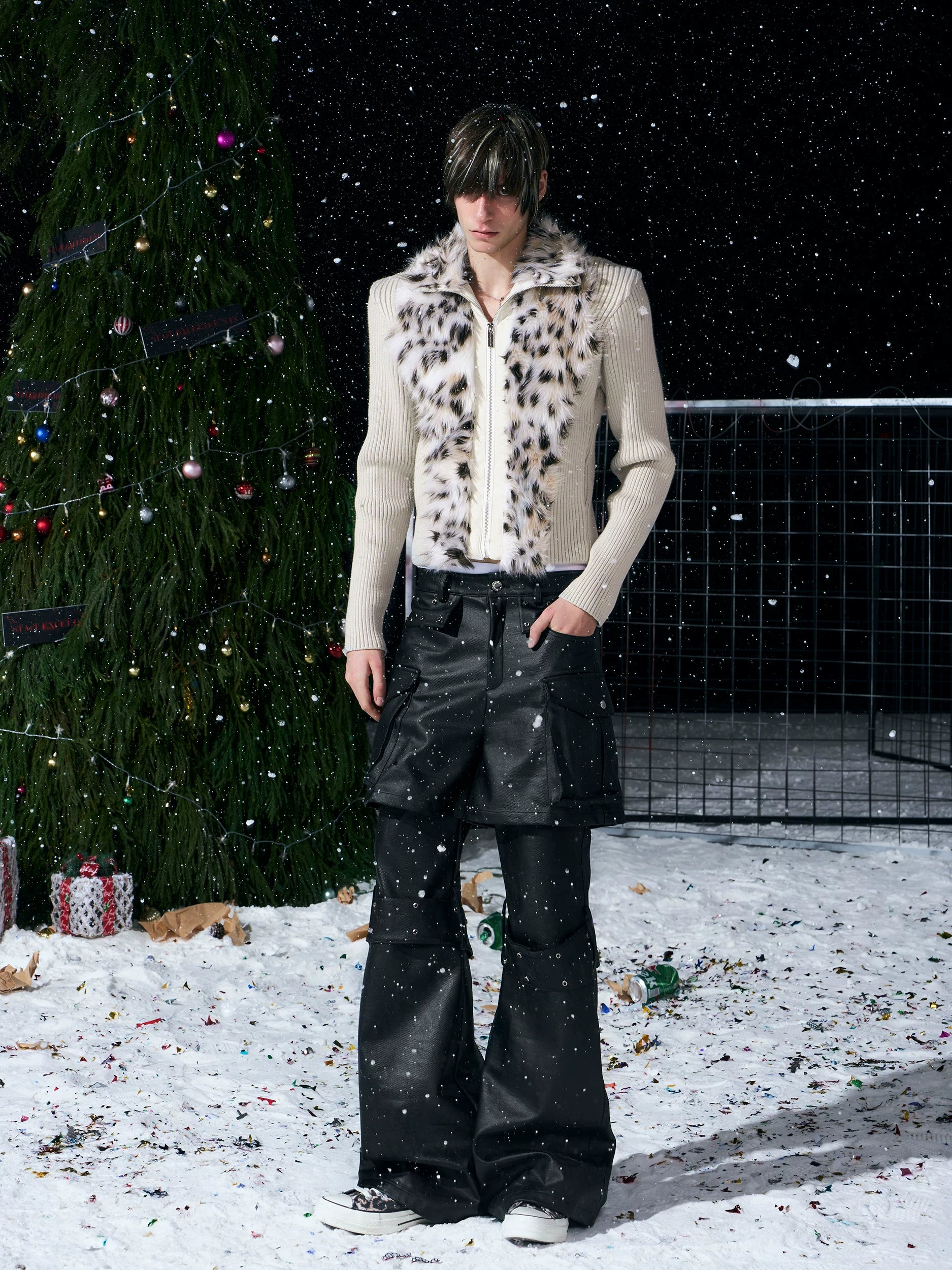 Frost Lynx Panel Knit Jacket