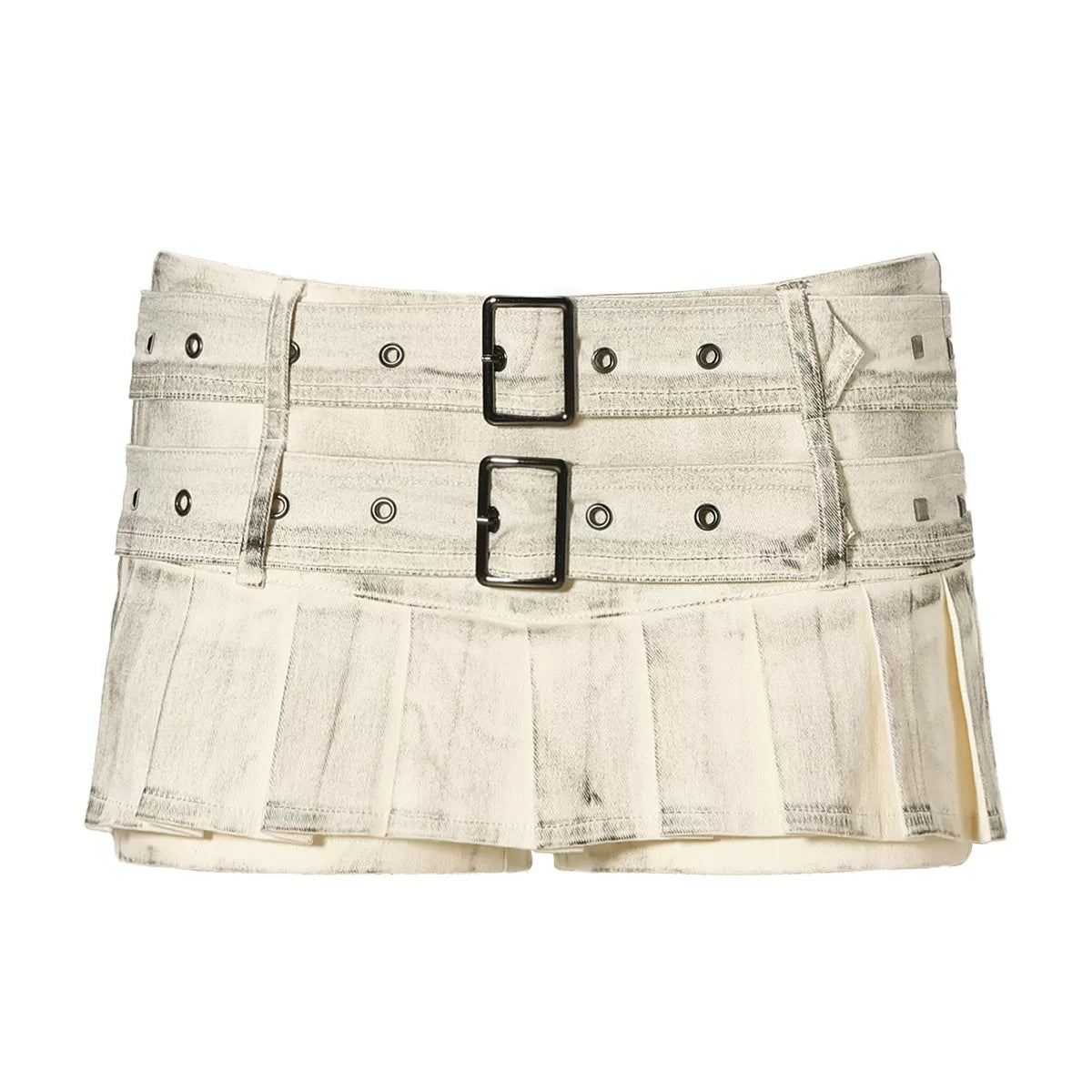 Bleached Rebel Zip Vest and Mini Skirt