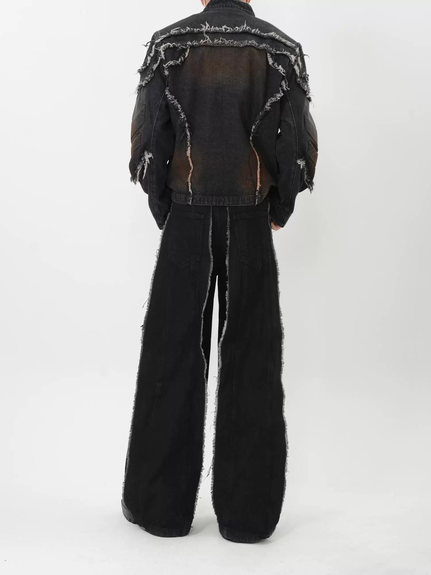 Ember Shard Ruined Denim Jacket