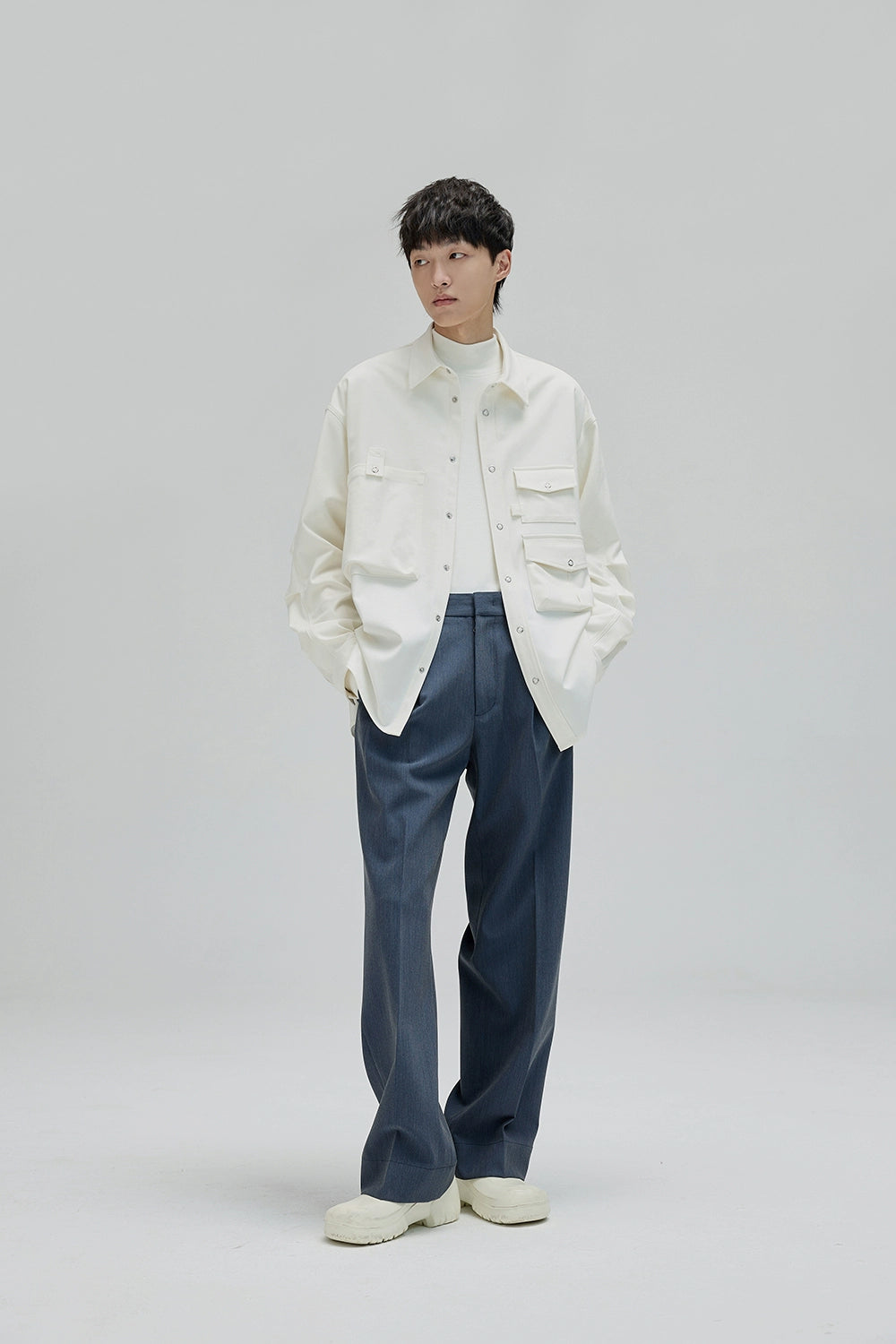 Pantalones de traje ancho