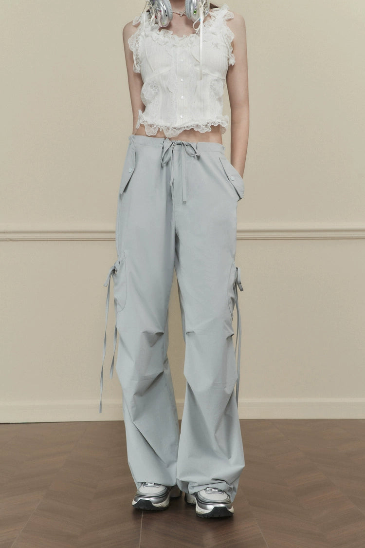 Side-Tie Cargo Pants