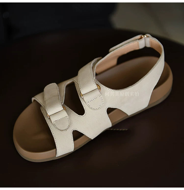 Calista Cutout Slingback Leather Sandals