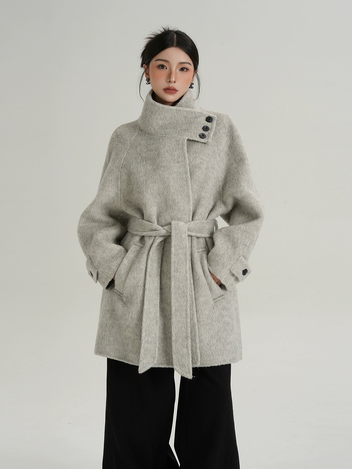 Crest Funnel Wool Jacket
