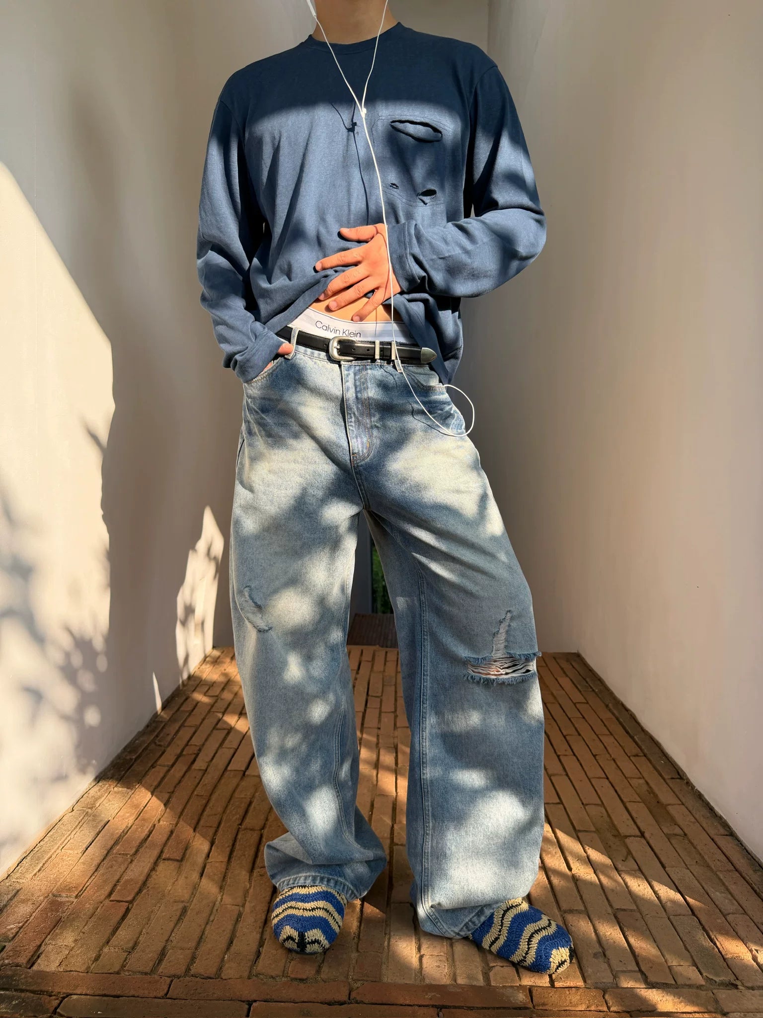 Coastline Fade Ripped Denim