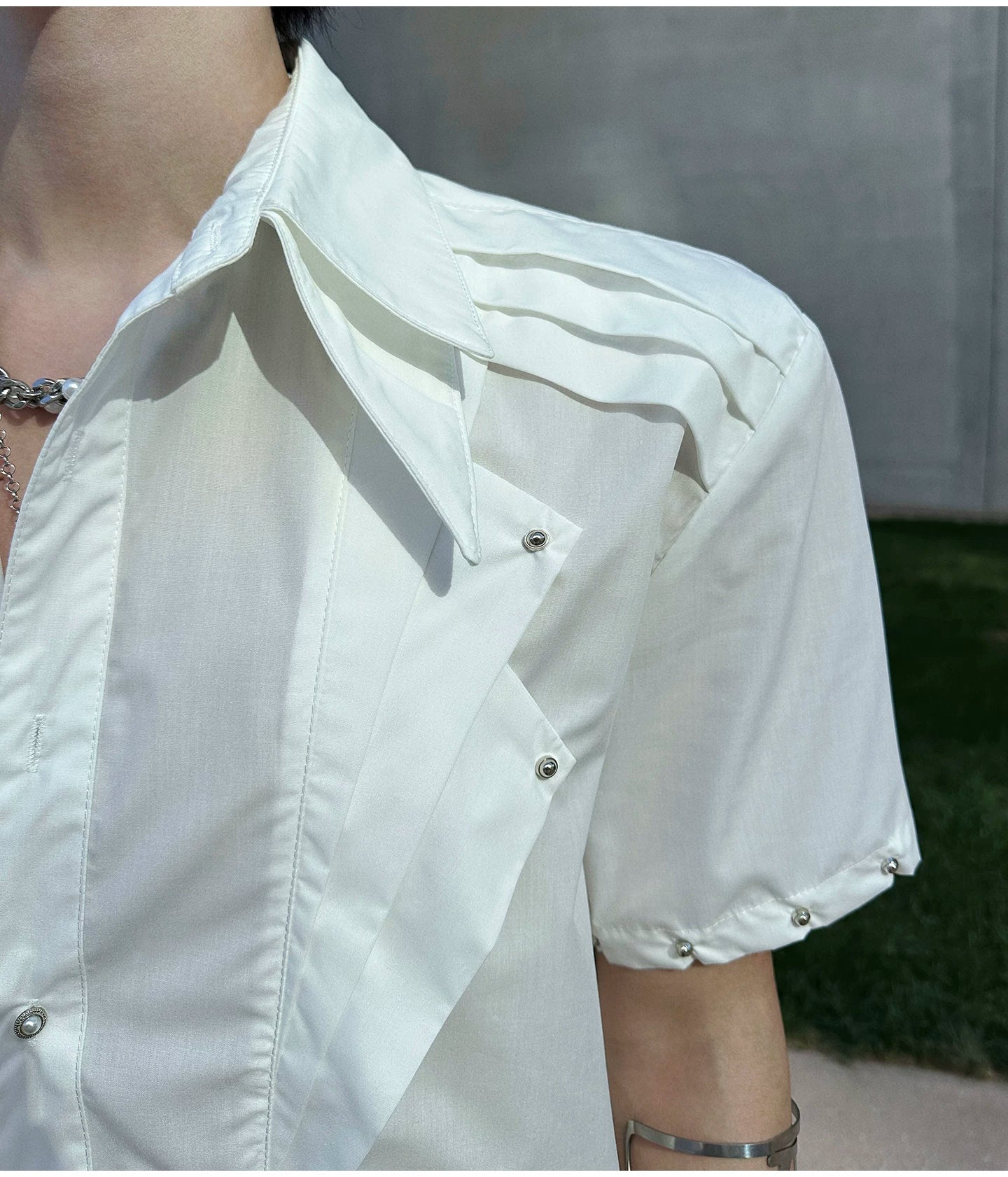Aurora Spine Paneled Corset Shirt