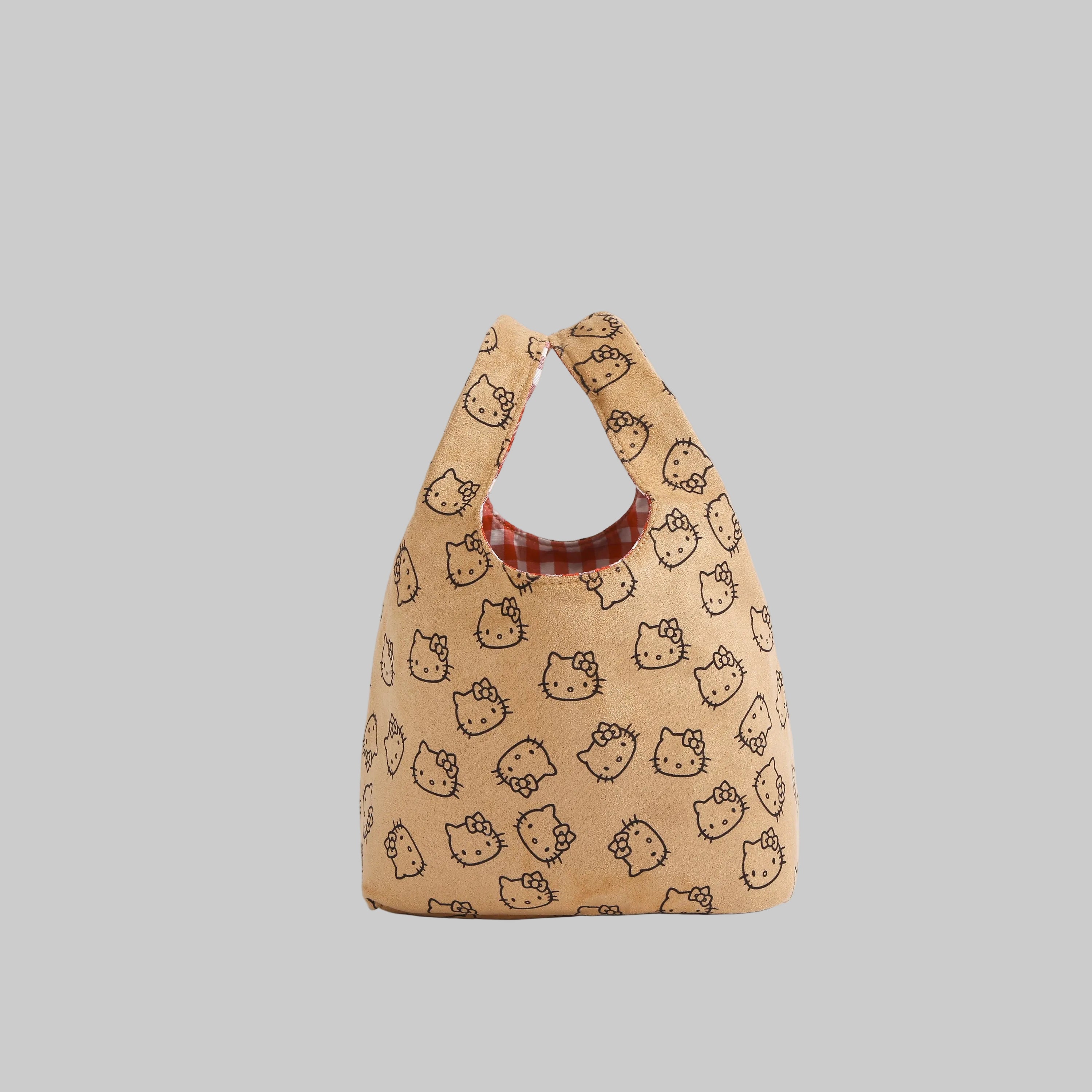 Gingerbread Kitty Pocket Tote