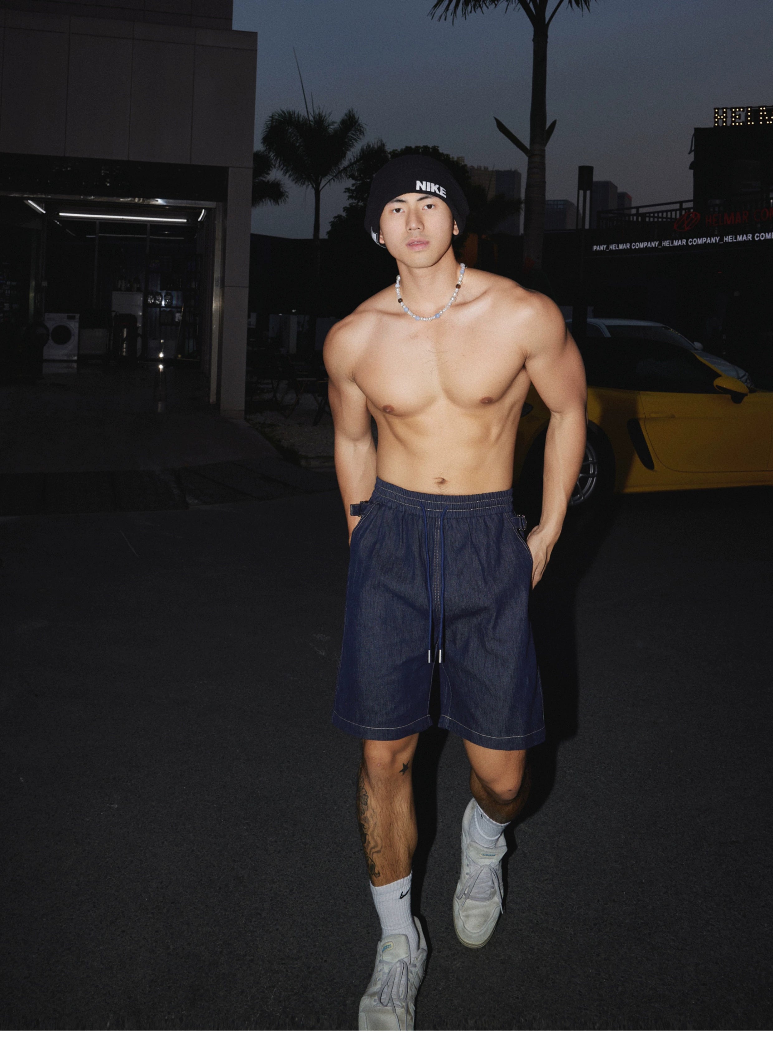 Denim Short Sleeve Utility Shirt and short Setup