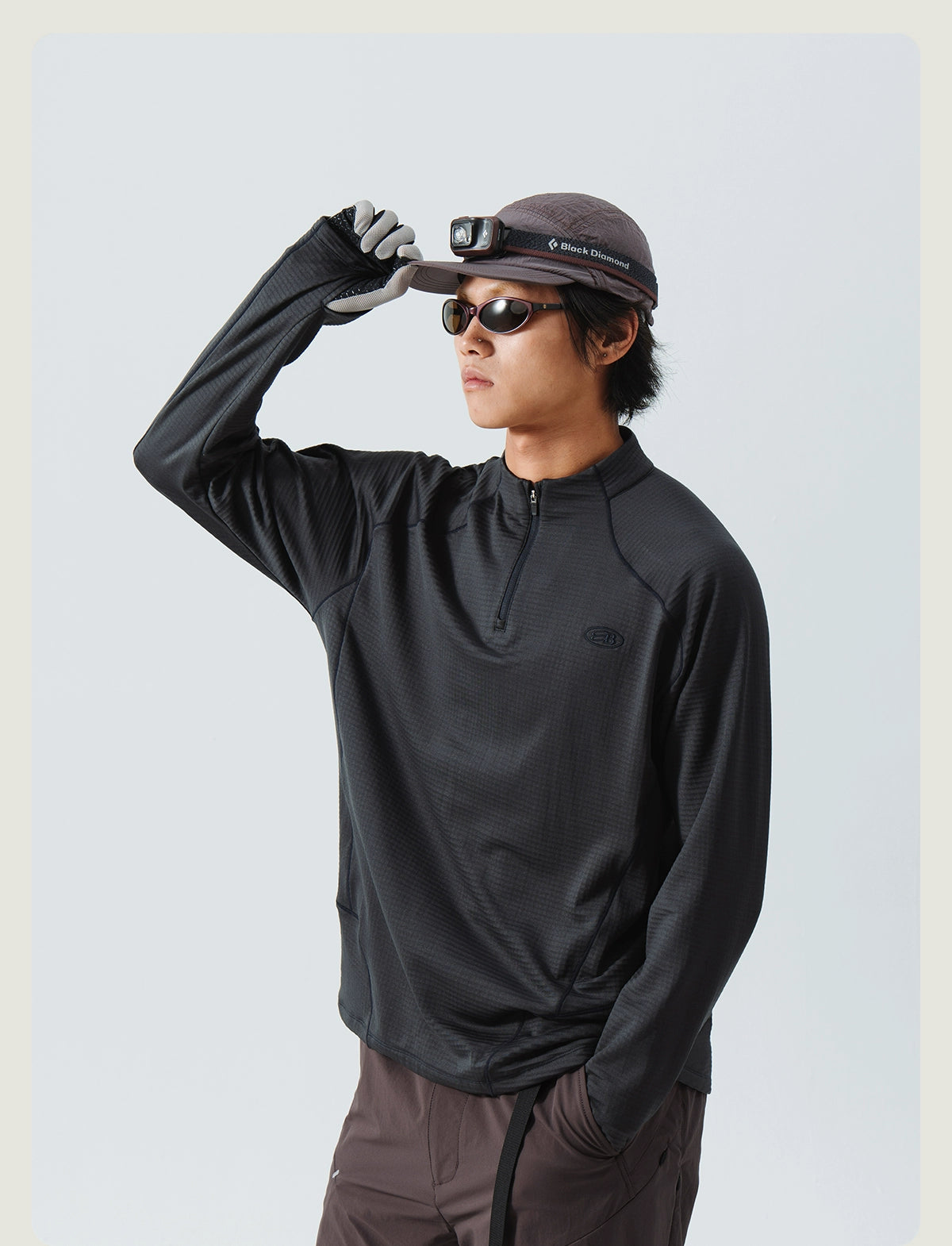 Wool Thermal Stand-Collar T-shirt