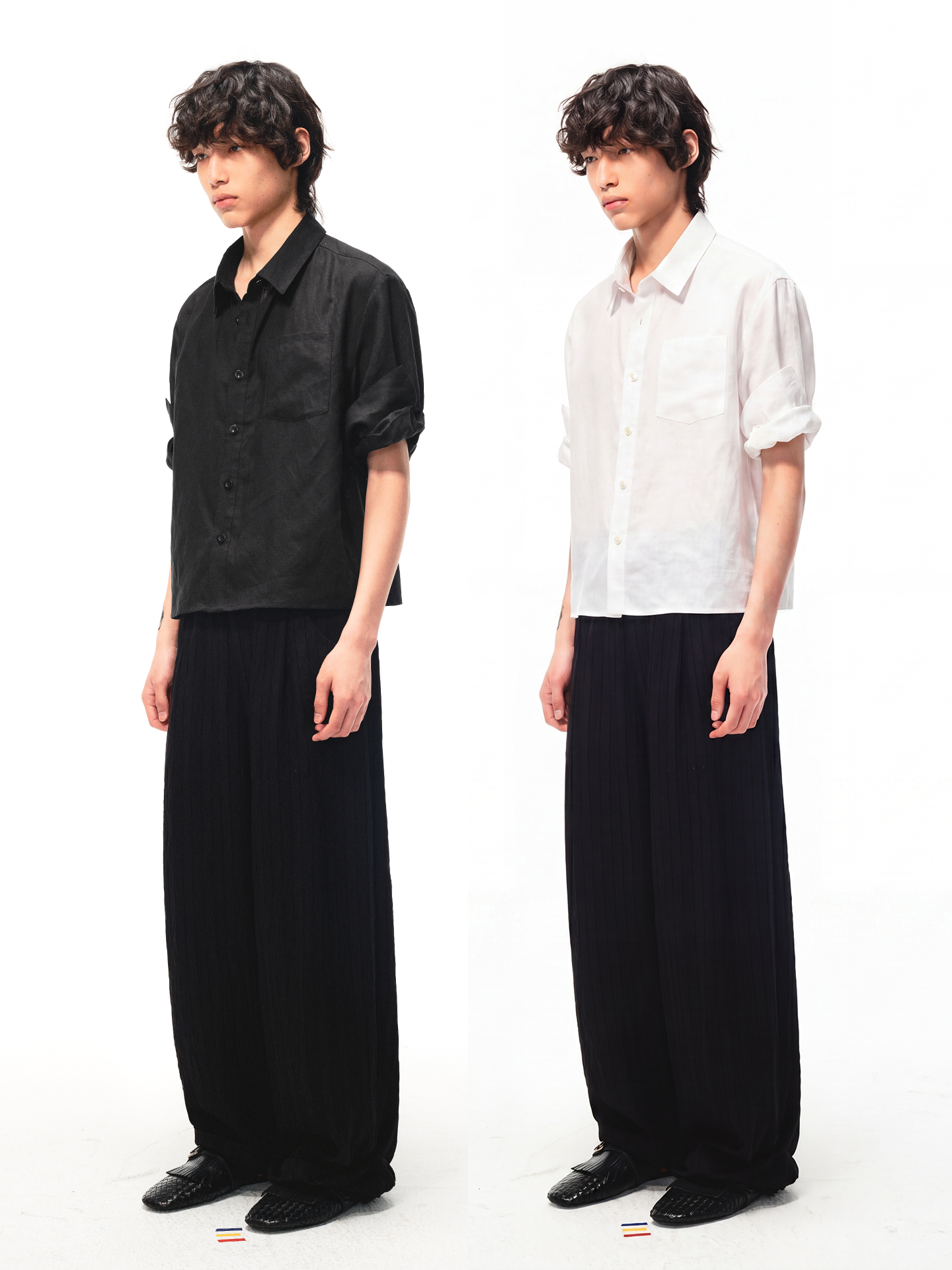 Linen Relaxed Button-Up Shirt