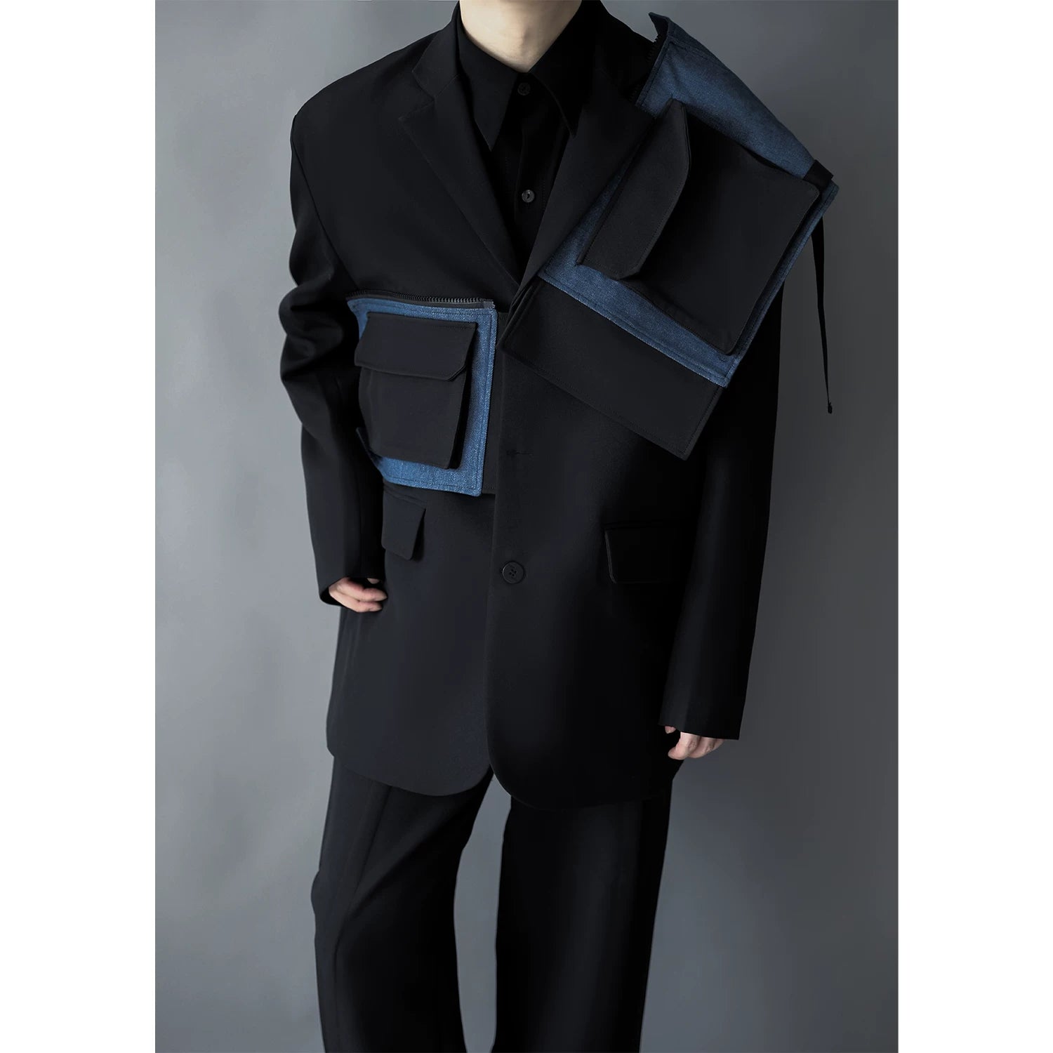 Midnight Cargo Envelope Blazer