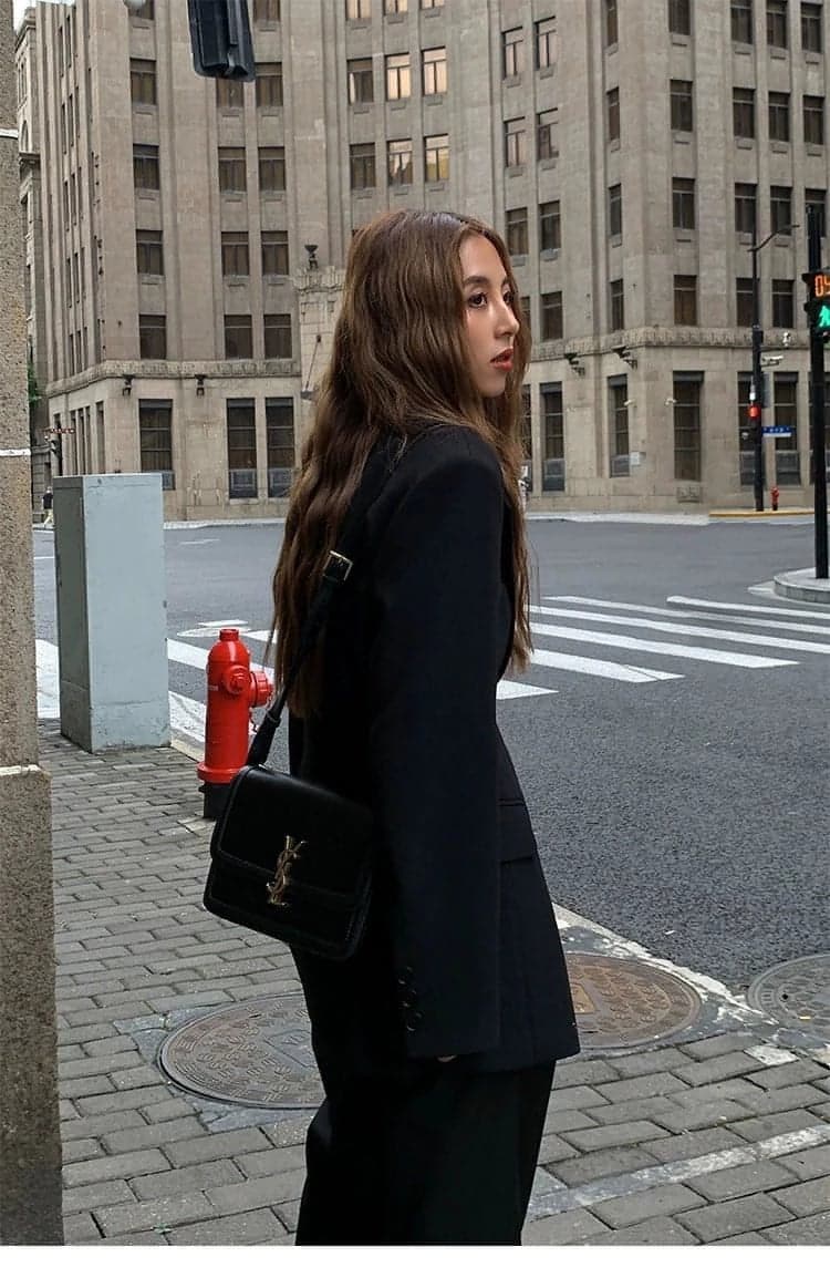 Black Designer Blazer: Slimming And Casual, Fall Collection - chiclara
