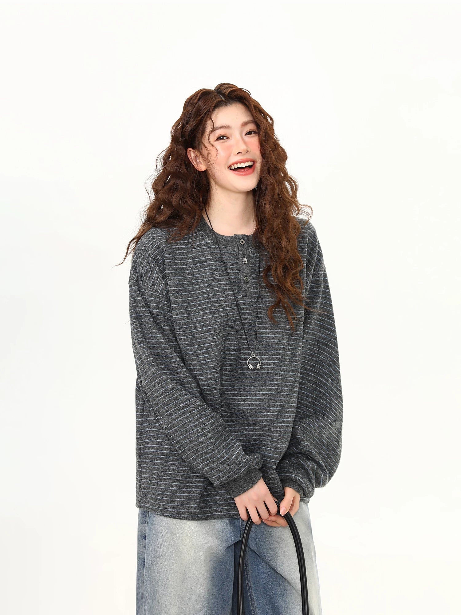 Ashline Cozy Henley Knit Pullover