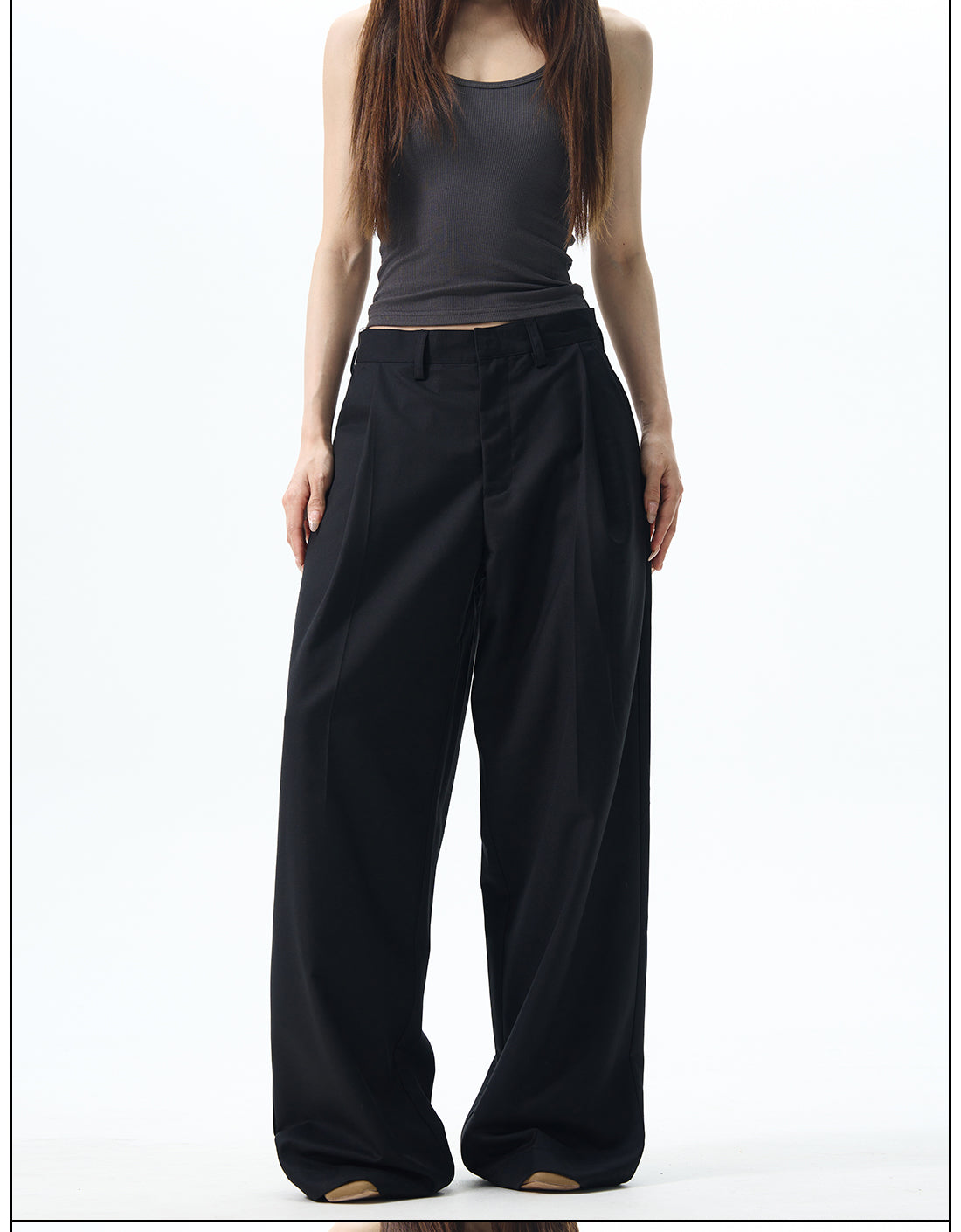 Pleated Wide Leg Dress Pants
