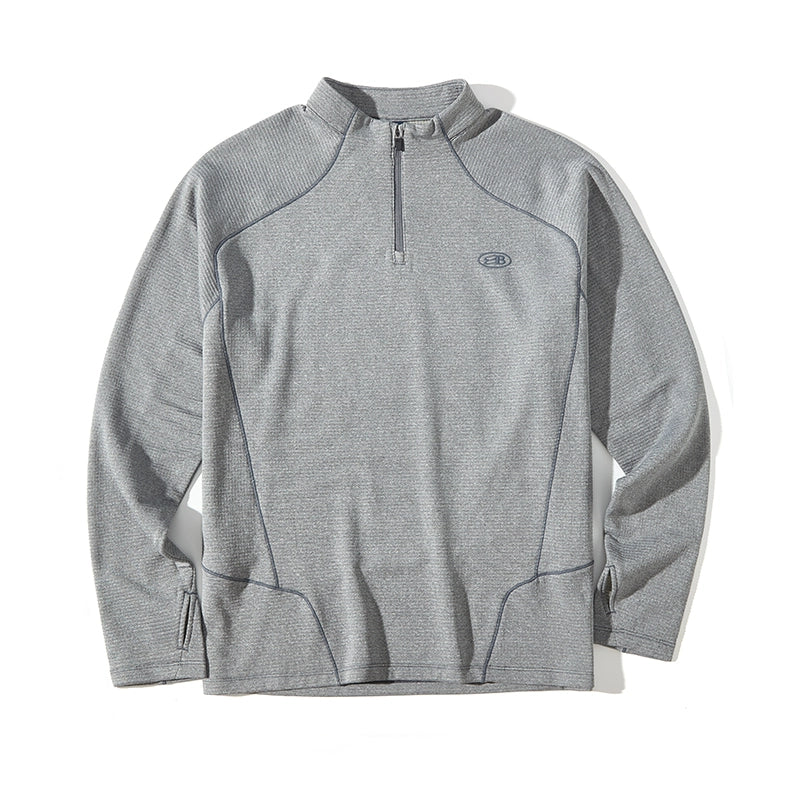 Wool Thermal Stand-Collar T-shirt