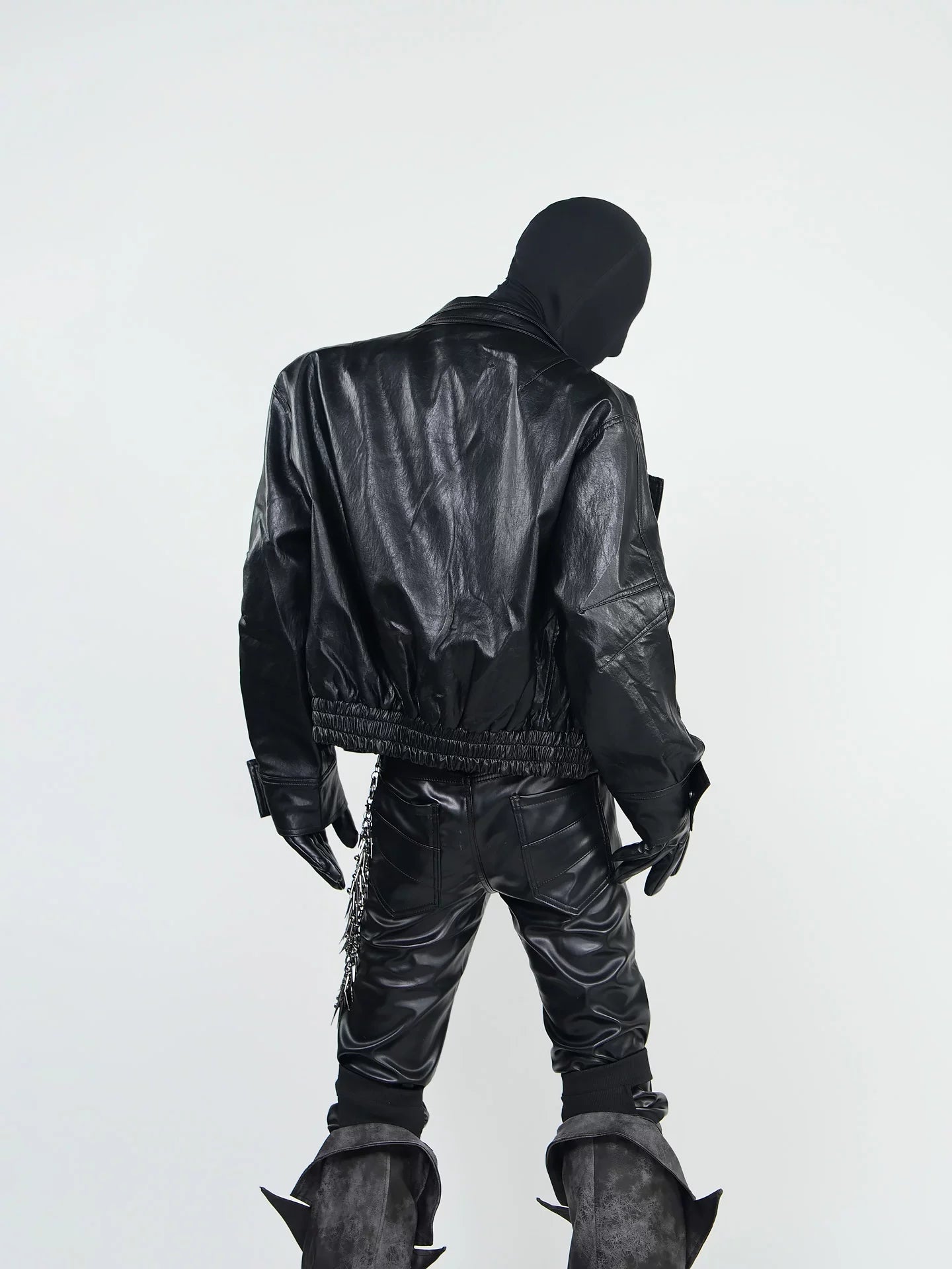 Noir Relic Hardware Rider Jacket