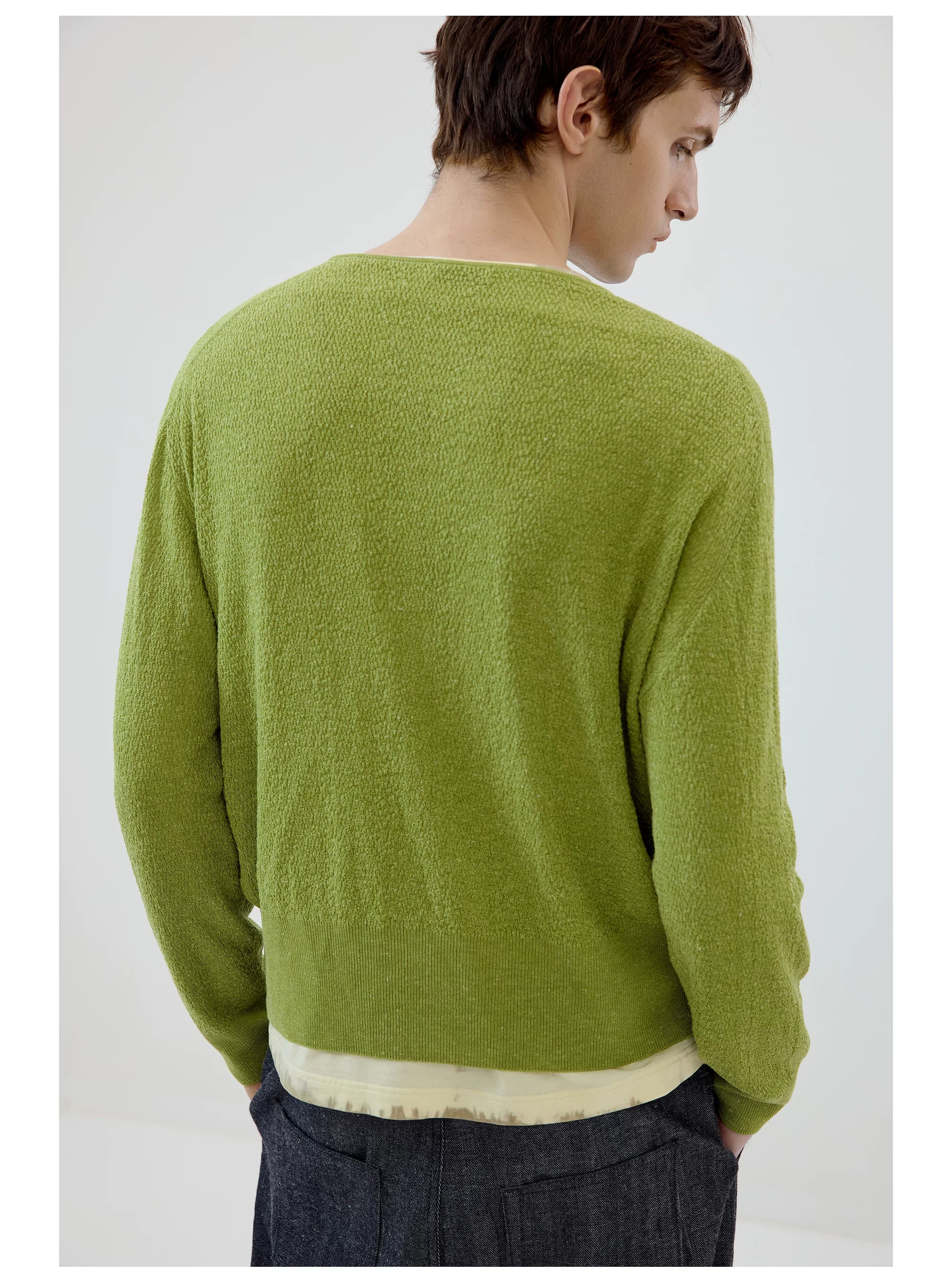 Airloop V-Neck Knit Cardigan