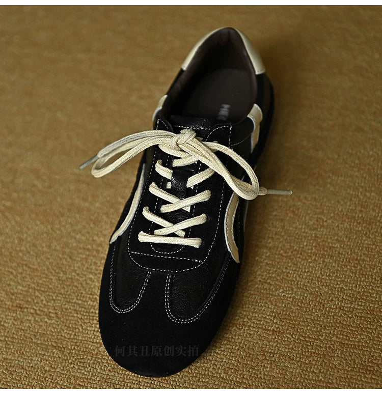 Veyra Contrast Panel Retro Sneakers