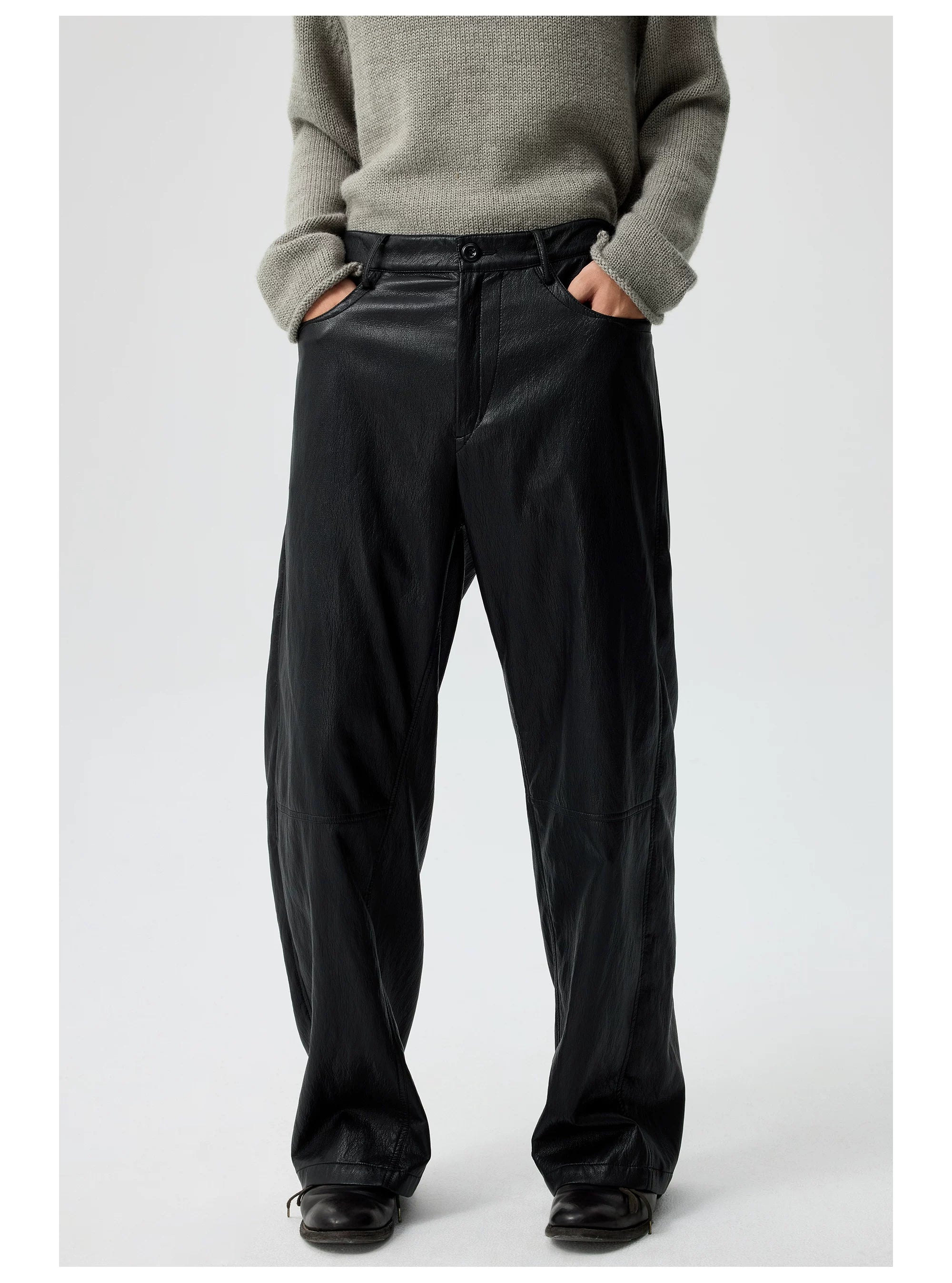 Noirline Wide-Leg Leather Pants