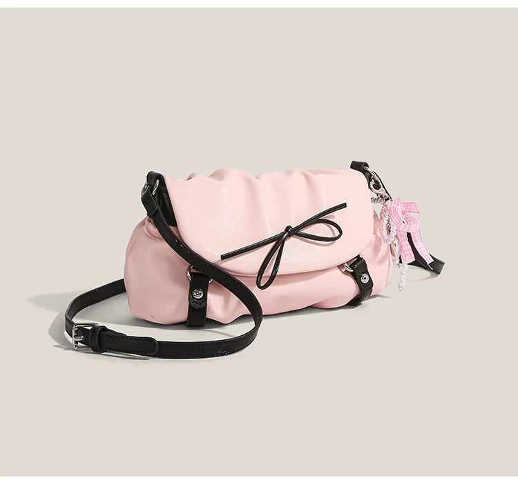 Blush Lace Bow Satchel