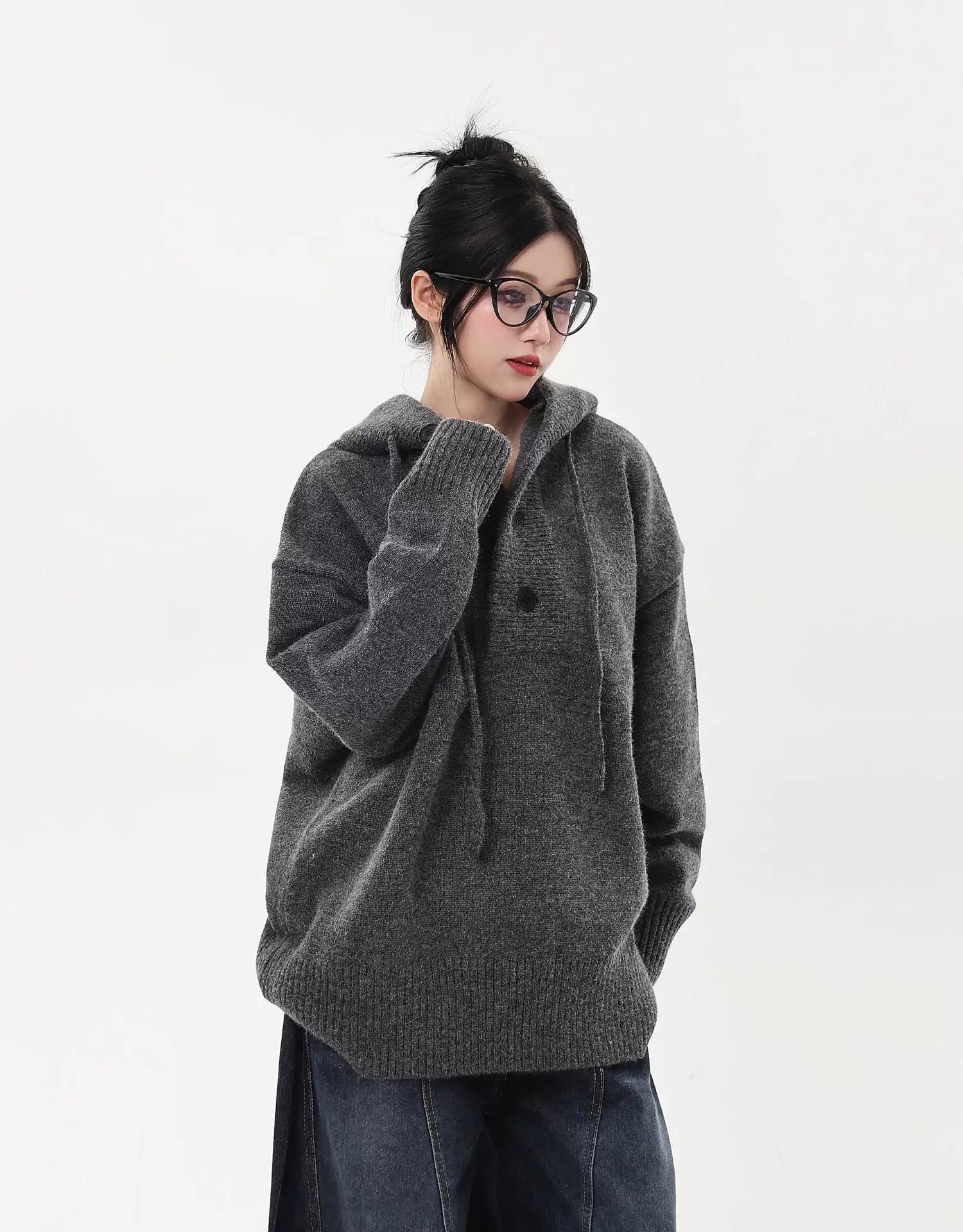 Ash Knit Relay Hoodie Sweater