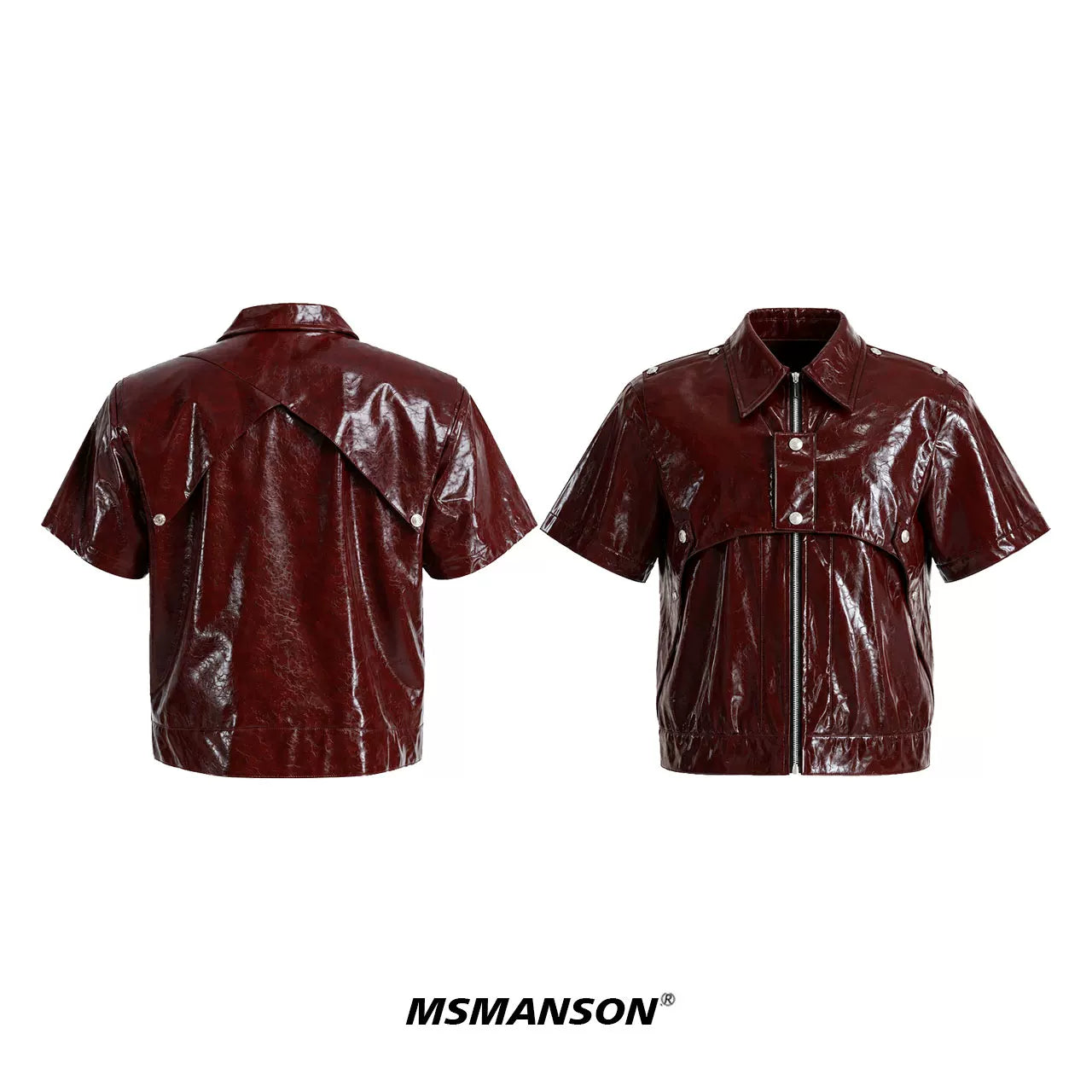 Phantom Patent PU Leather Jacket