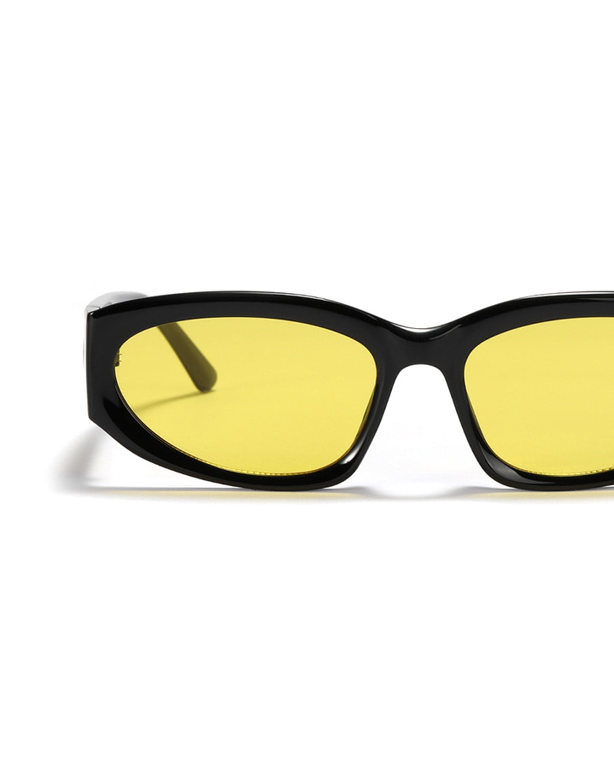 Textured-Temple Narrow Oval Sunglasses - view 10