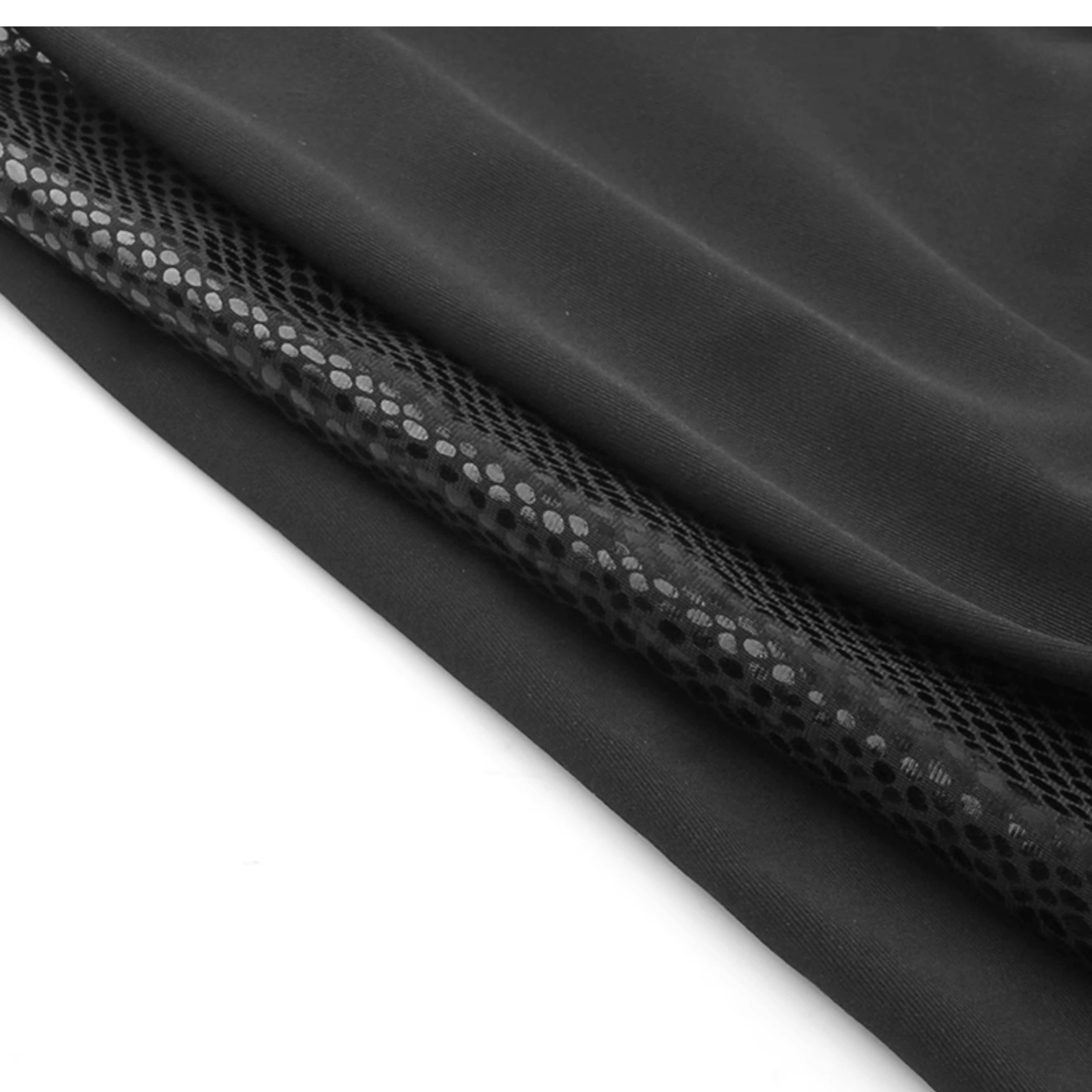 Wannathis Gothic Hooded Crop Top - Black Long Sleeve Chain Harness Shrug