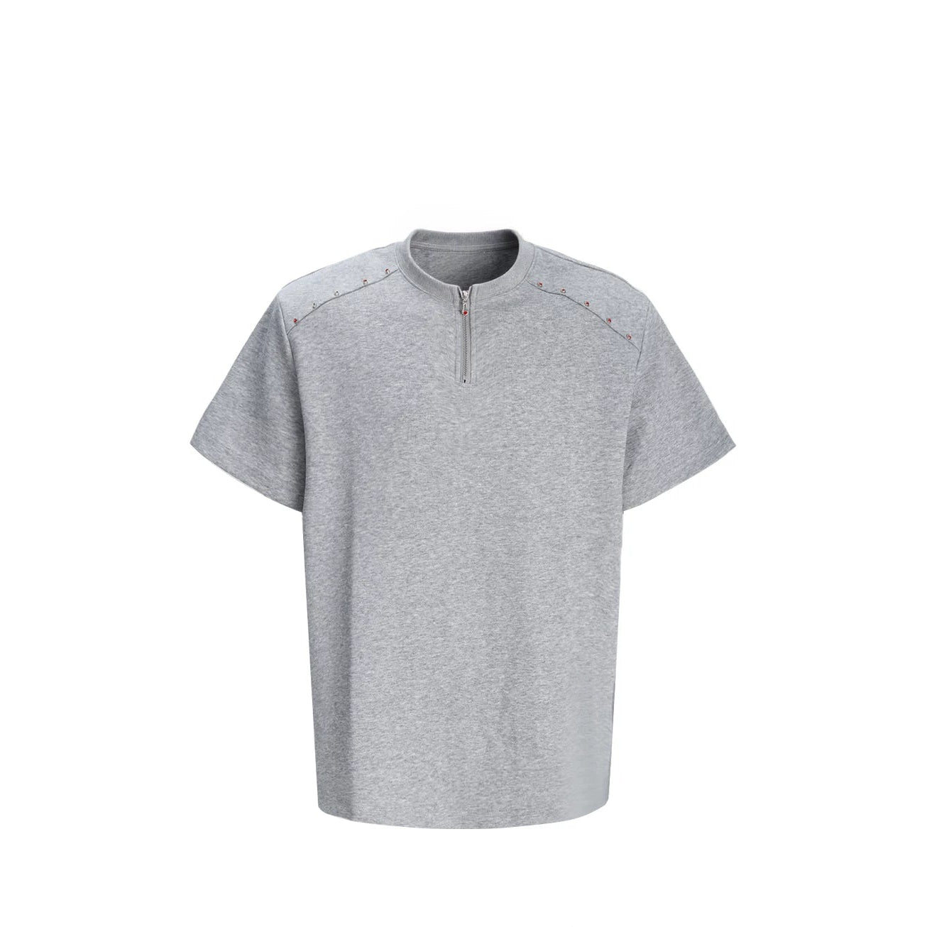 Halo Seam Studded Half-Zip Tee