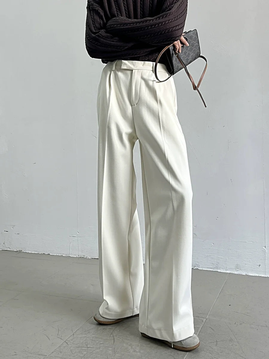 Wide Leg Onyx Vanguard Tailored Trousers
