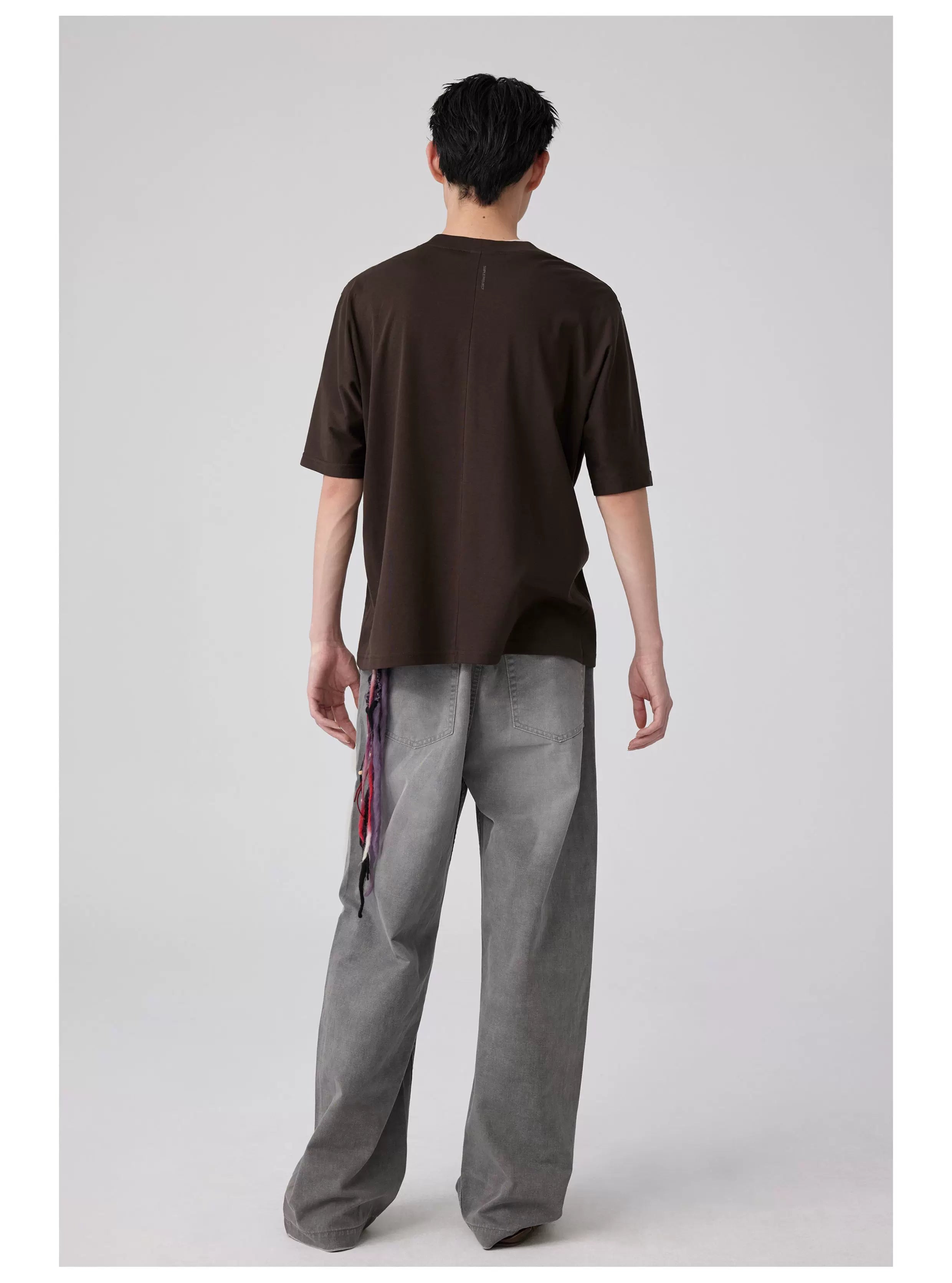 Straight-Leg Painted Pants
