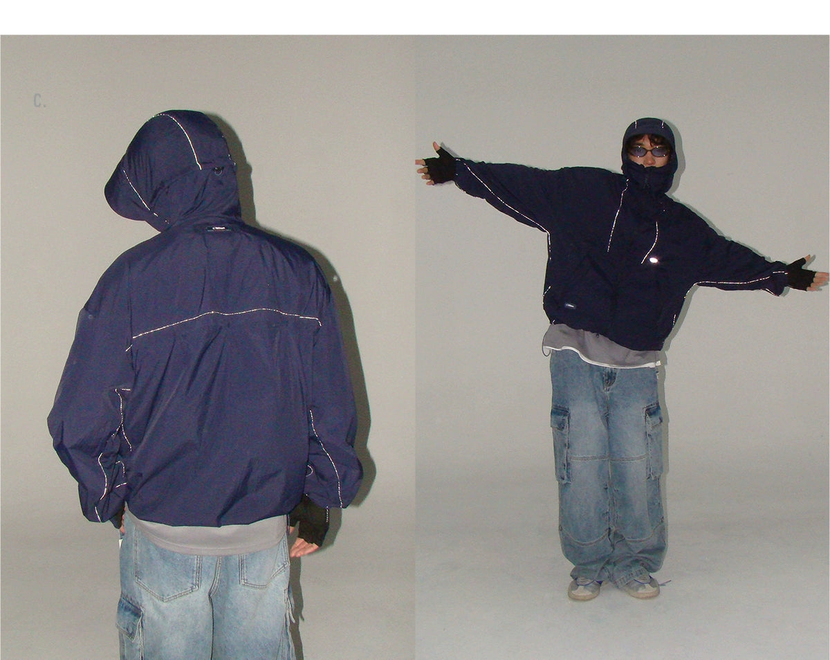 UV-Protective Hooded Windbreaker