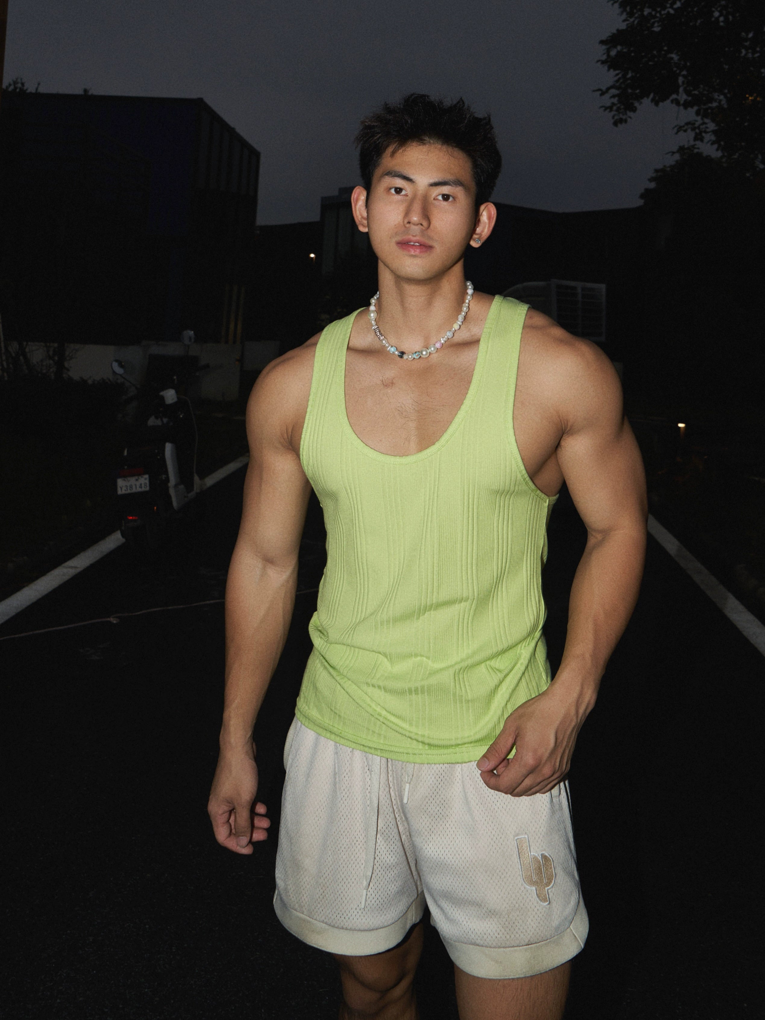 Ribbed Tank Athletic Muscle Top