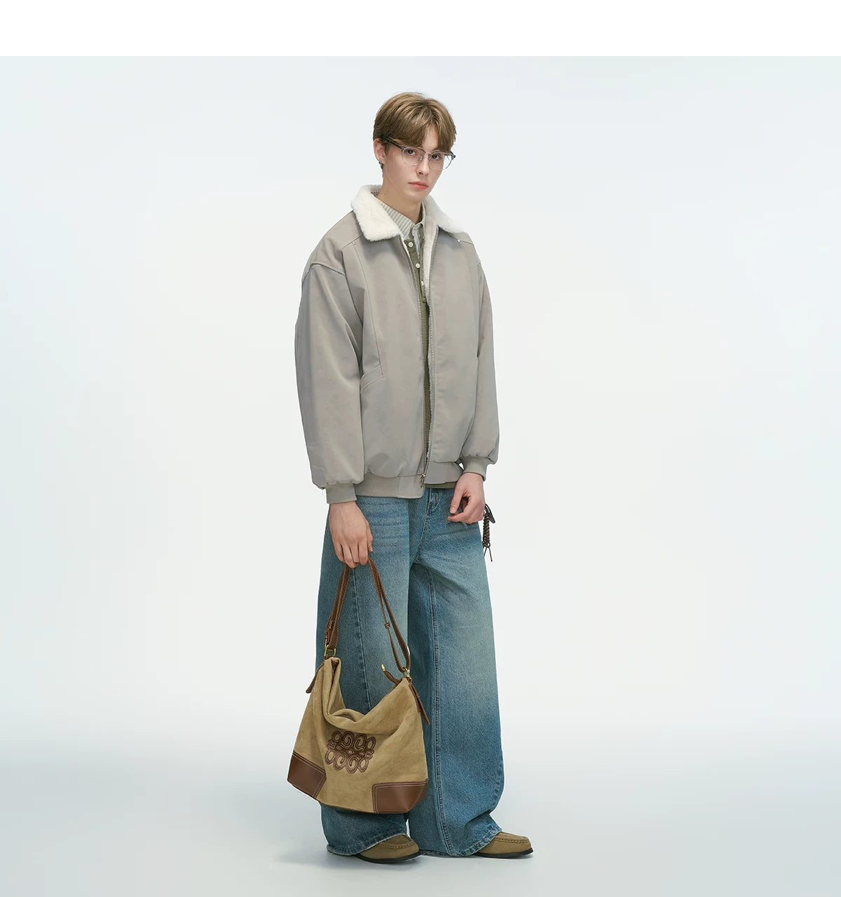 Shearling Transit Reversible Bomber