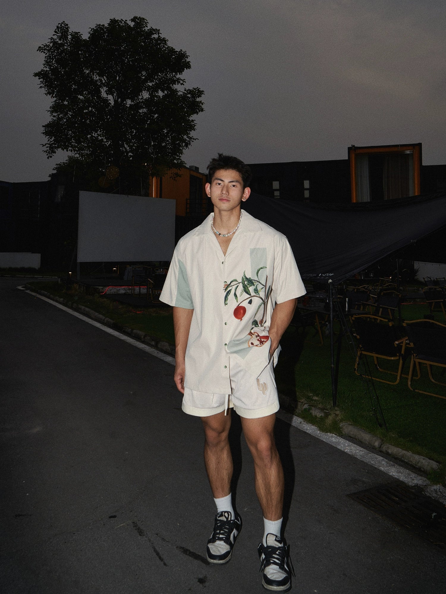 Botanical Print Summer Shirt